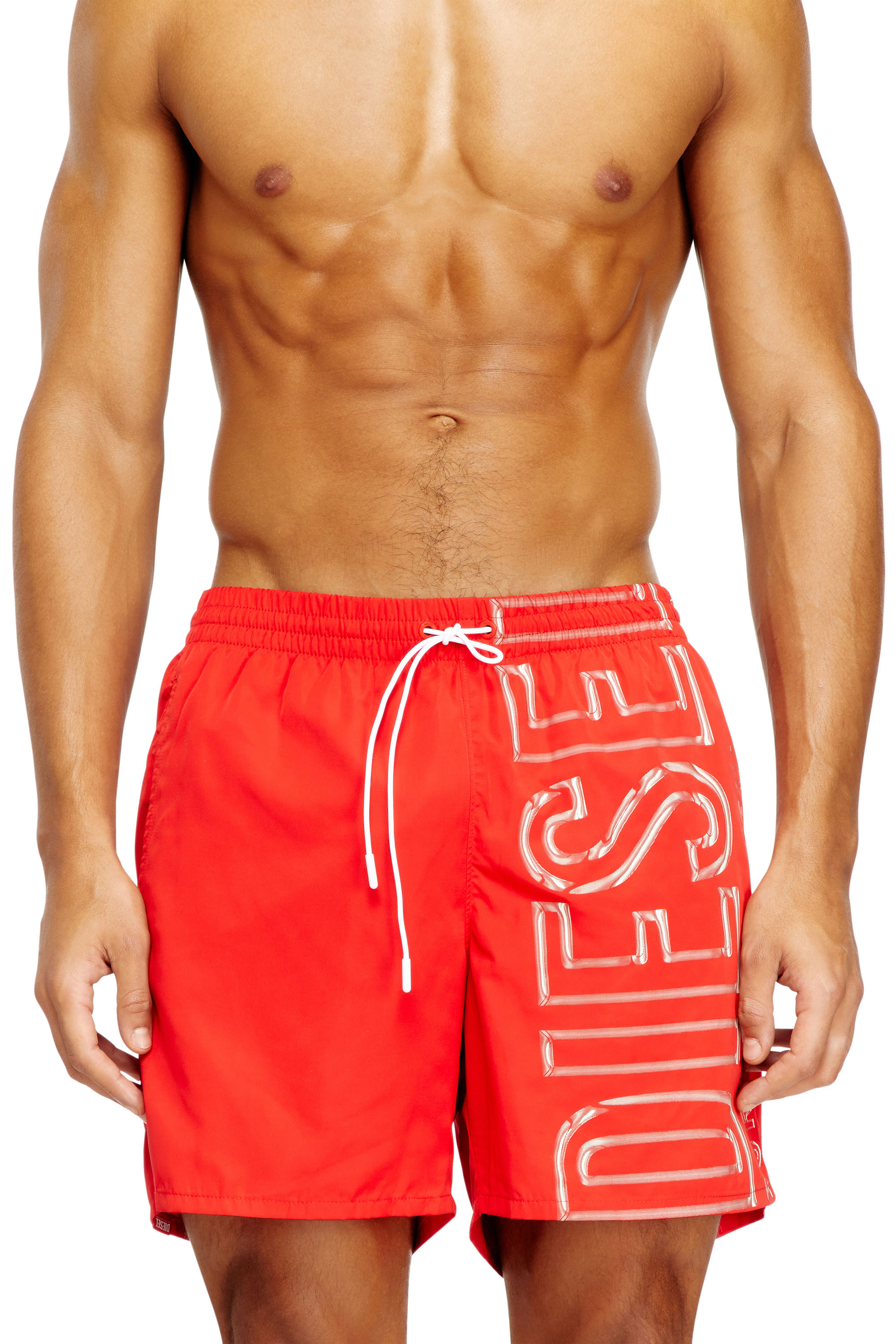 Diesel - SOCCER-41-D-CORE, Herren Badeshorts mit übergroßem Logoprint in null - 2
