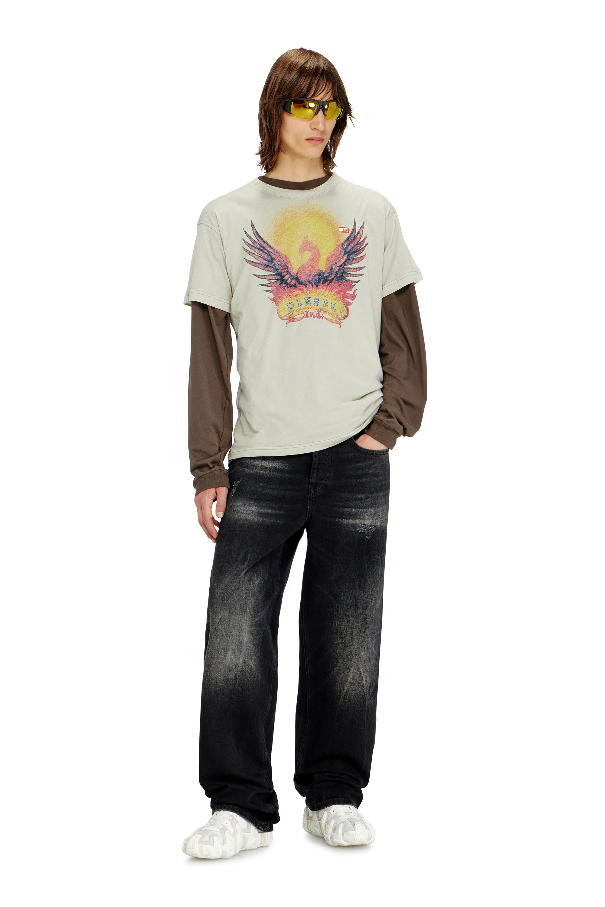 Diesel - Herren Relaxed Jeans 2001 D-Macro 0BEBB, Schwarz - 2