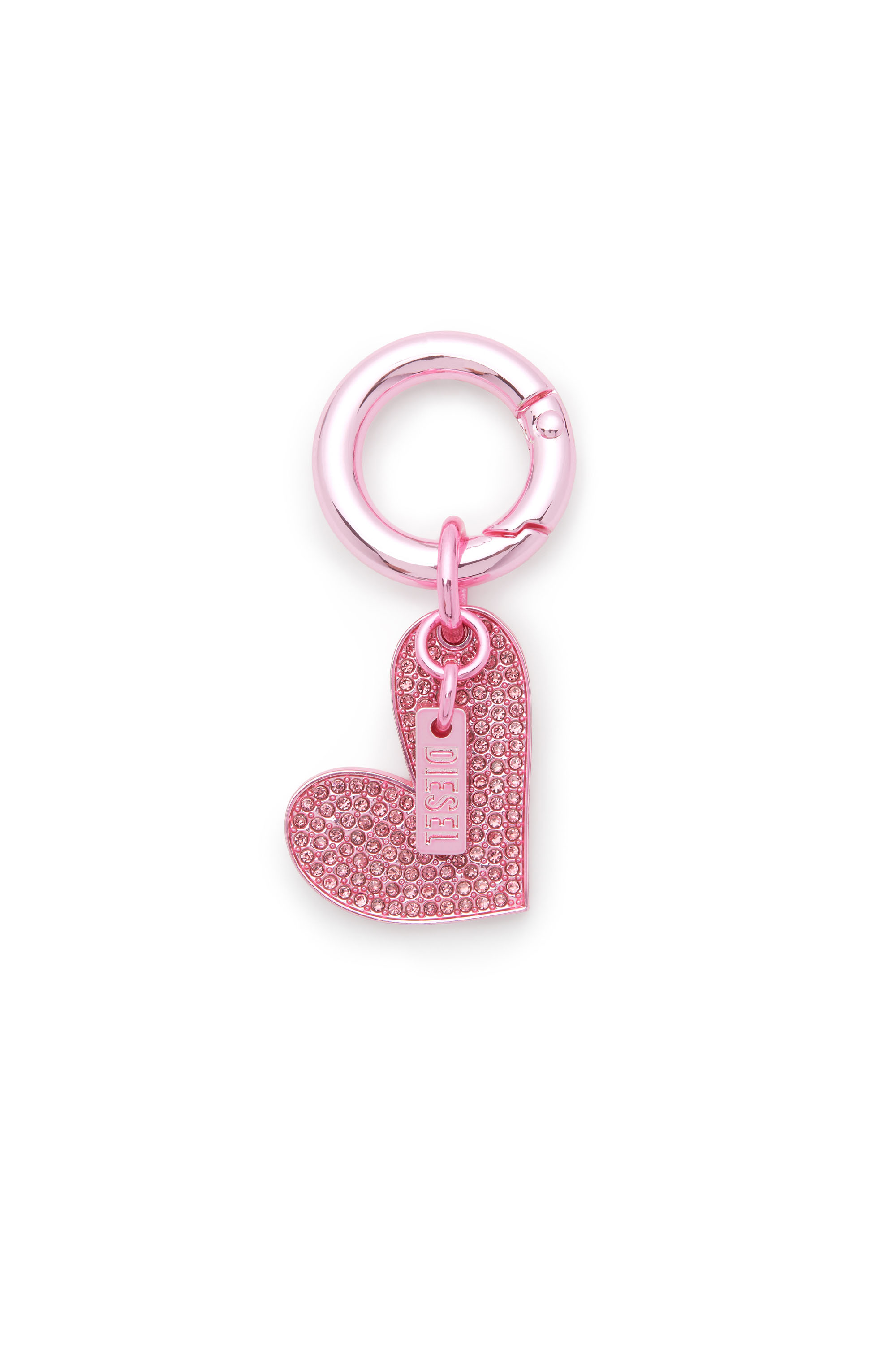 Diesel - CHARM-HEART, Damen Metal charm with heart pendant in Rosa - 1