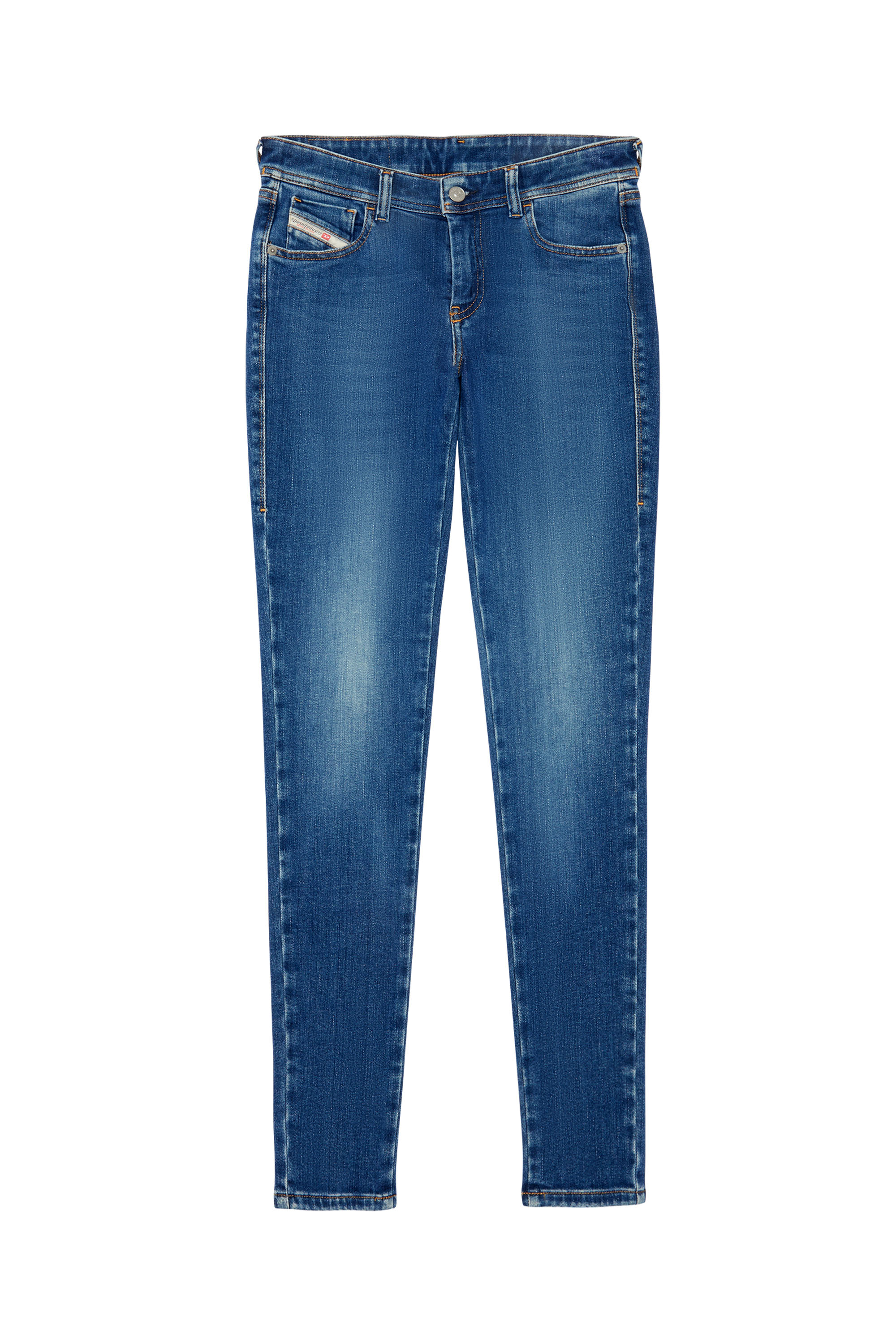 Diesel - Super skinny Jeans 2018 Slandy-Low 09C21, Mittelblau - Image 6