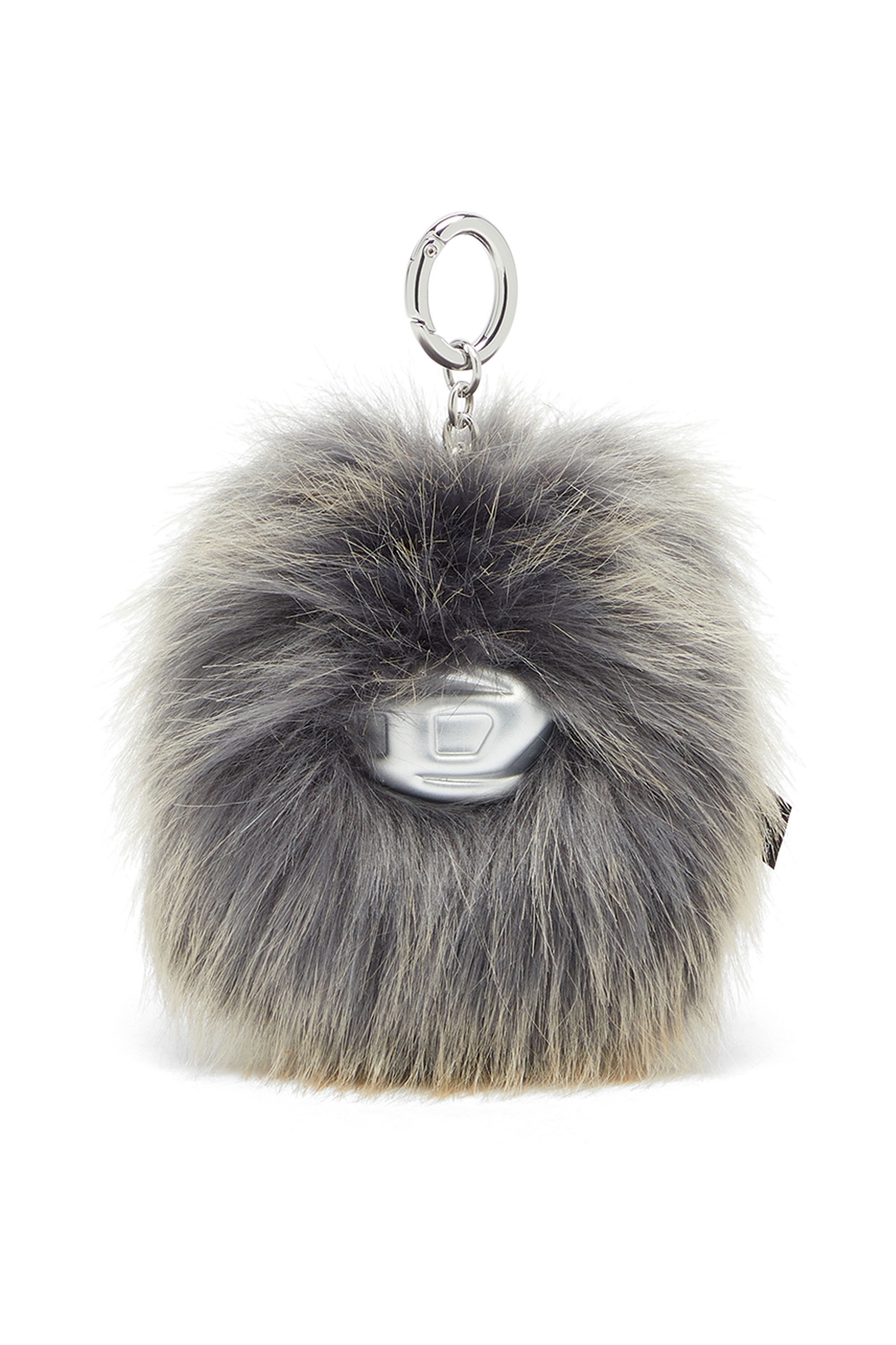 Diesel - MONSTER, Unisex Flauschiger Anh&auml;nger mit Pendant in Grau - 1