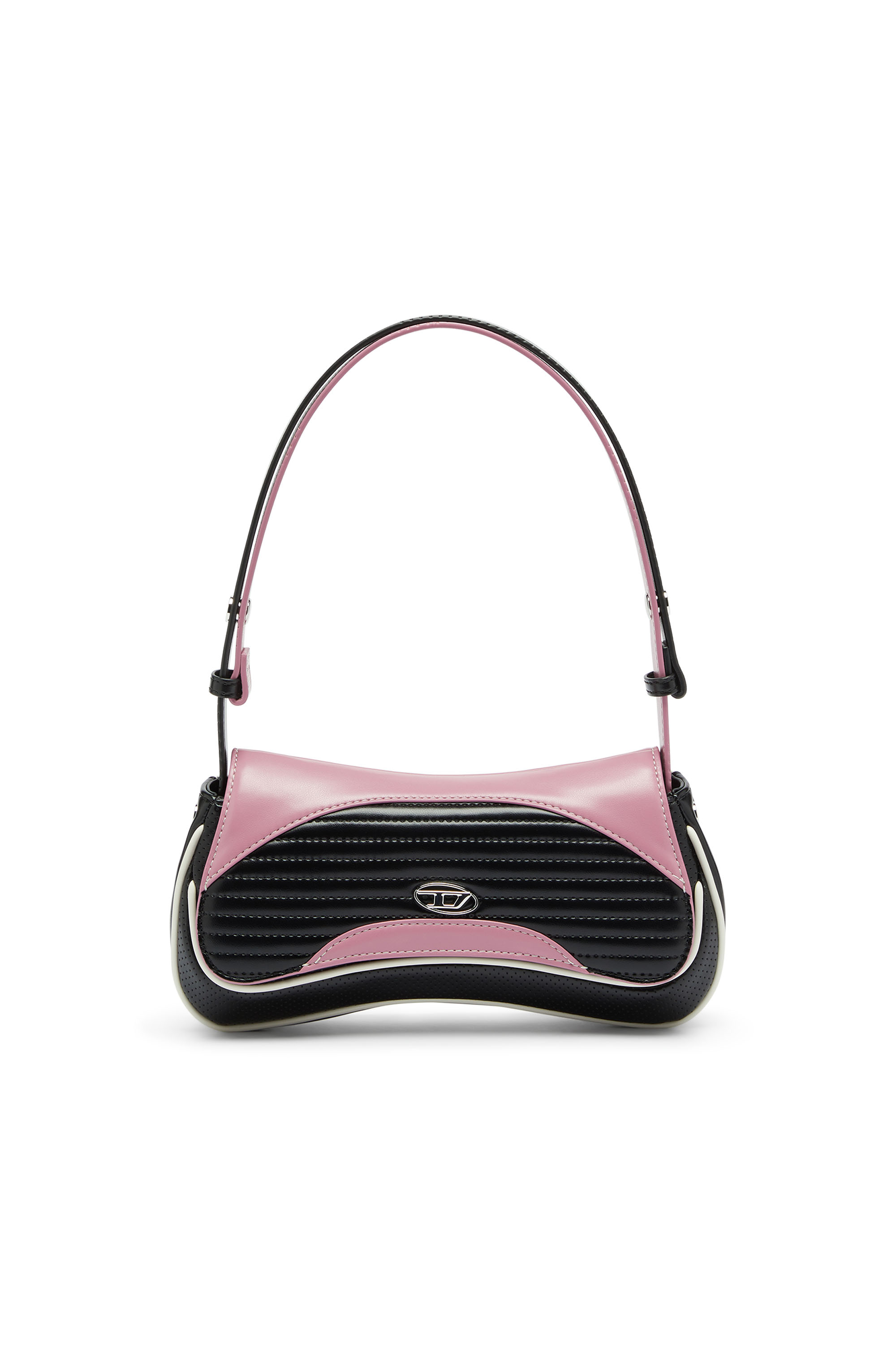 Diesel - PLAY CLUTCH, Damen Play - Clutch mit Colour-Block-Design in Schwarz/Rosa - 1