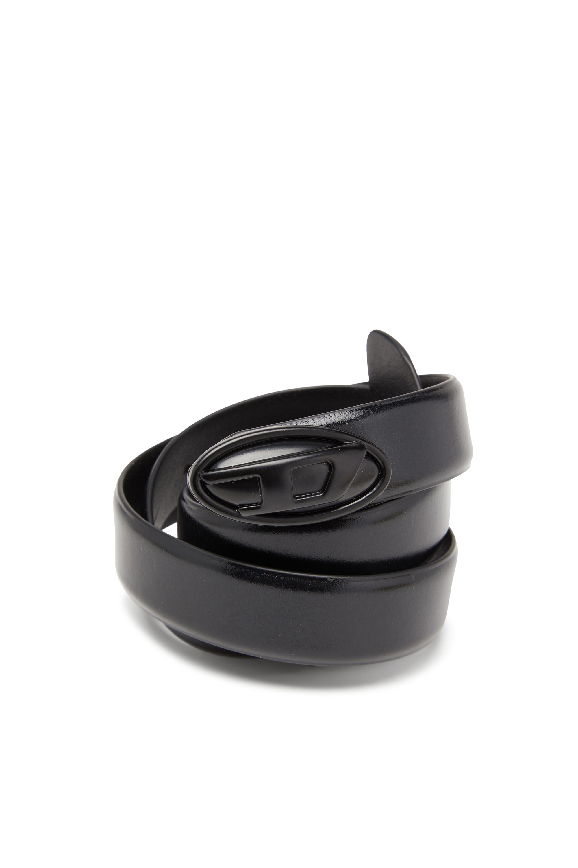 Diesel - B-DD, Damen Ledergürtel, 2,4 cm, mit Oval D-Schnalle in Schwarz - 3