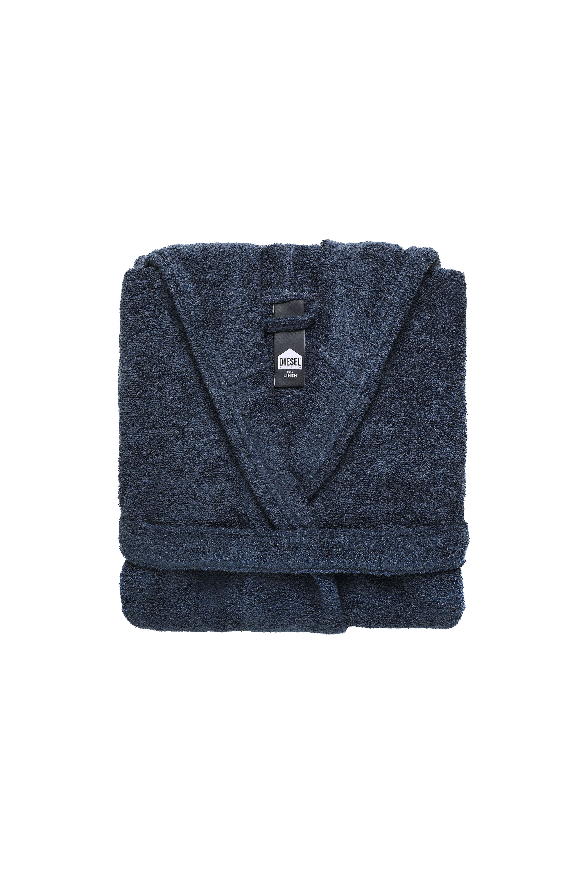 Diesel - ACC  SPORT LOGO CAP XXL, Unisex Bademantel mit Kapuze SPORT LOGO, XXL in Blau - 1