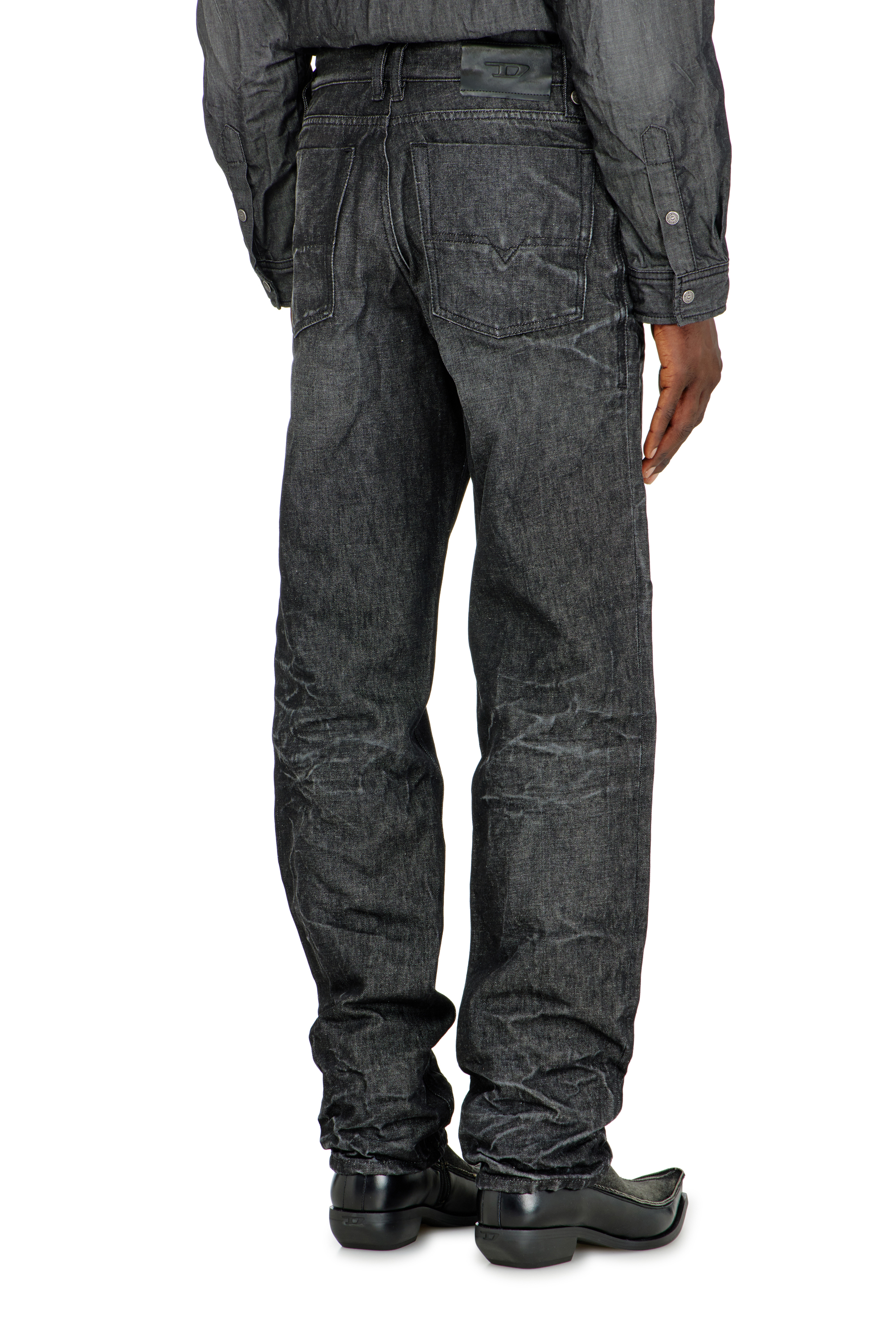 Diesel - Herren Regular Jeans 1991 D-Voeed 09R39, Schwarz/Dunkelgrau - 5