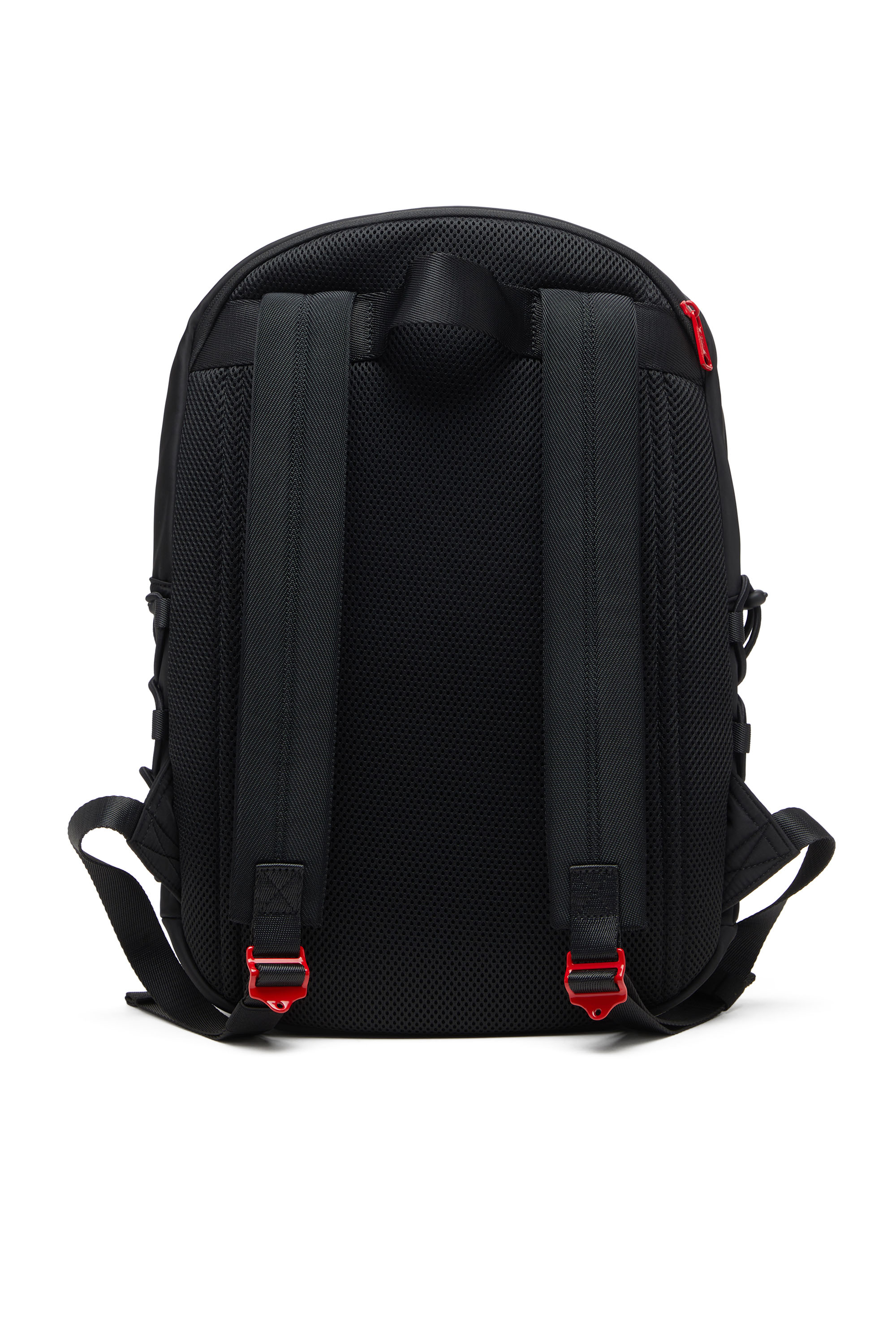 Diesel - TECH-D BACKPACK X, Unisex Tech-D-Rucksack aus Nylon mit Oval D-Stickerei in Schwarz - 3
