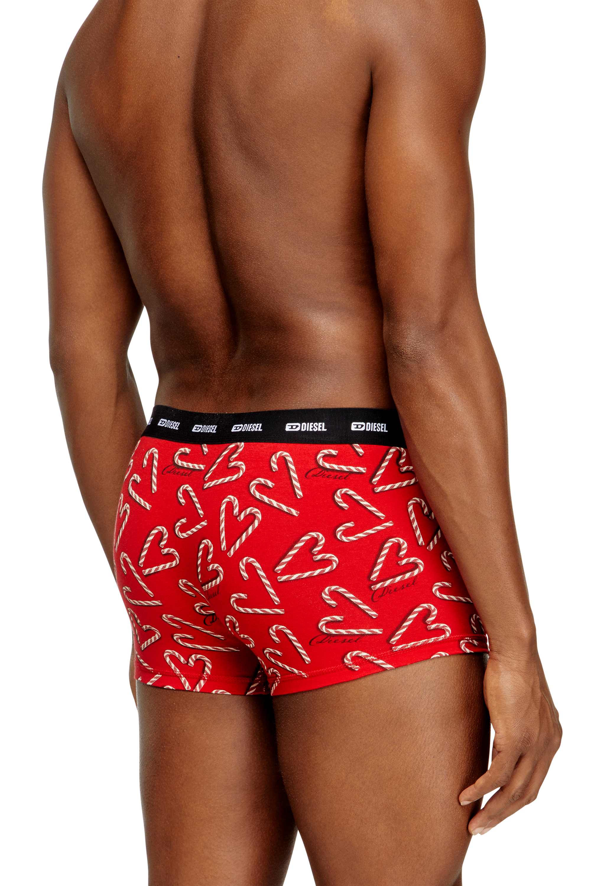 Diesel - DAMIEN-GFT-UTLT-3PACK, Herren Set aus drei Boxershorts aus Stretch-Baumwolle in Rot/Schwarz - 3