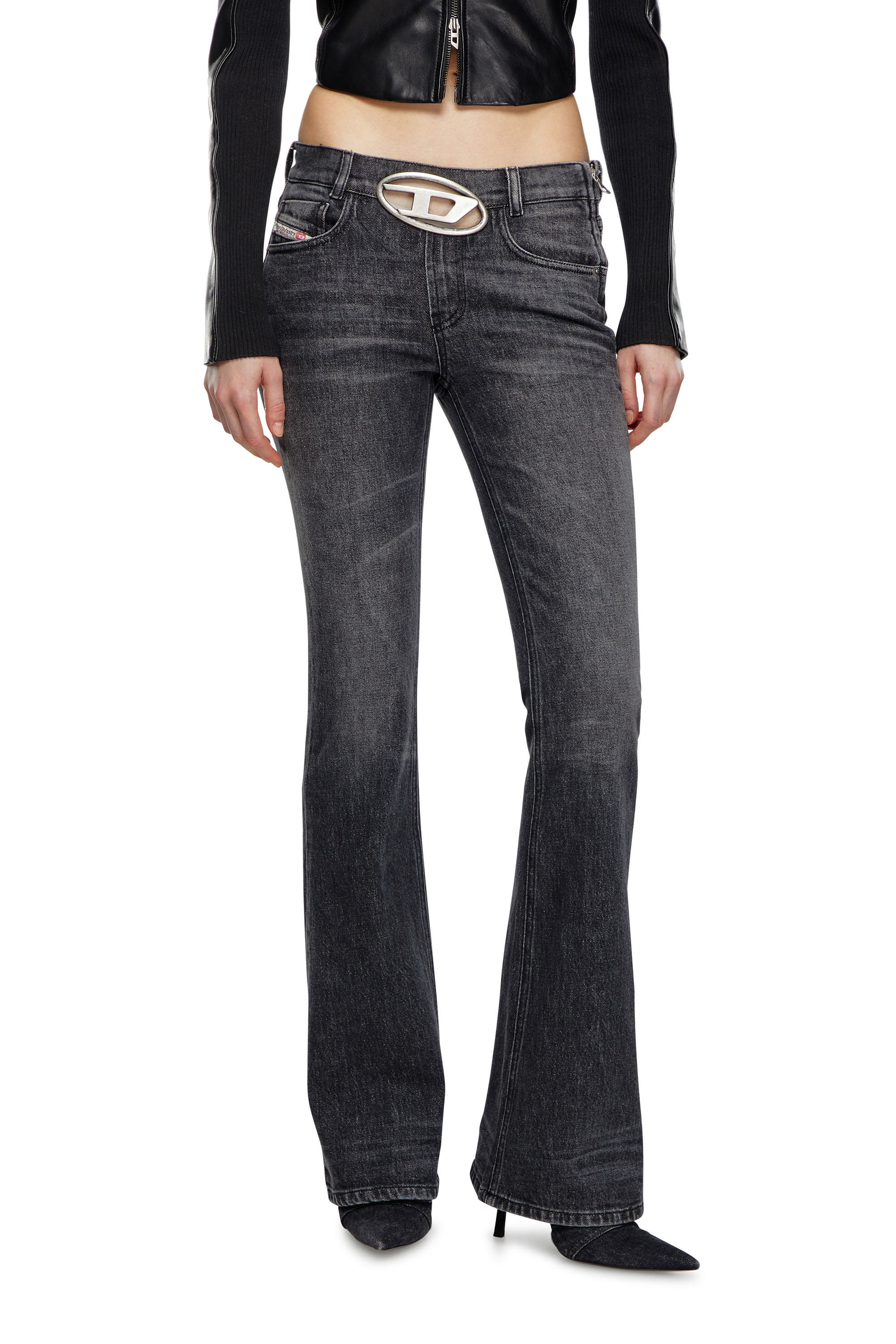 Diesel - Damen Bootcut Jeans 1969 D-Ebbey 0CKAH, Schwarz/Dunkelgrau - 3