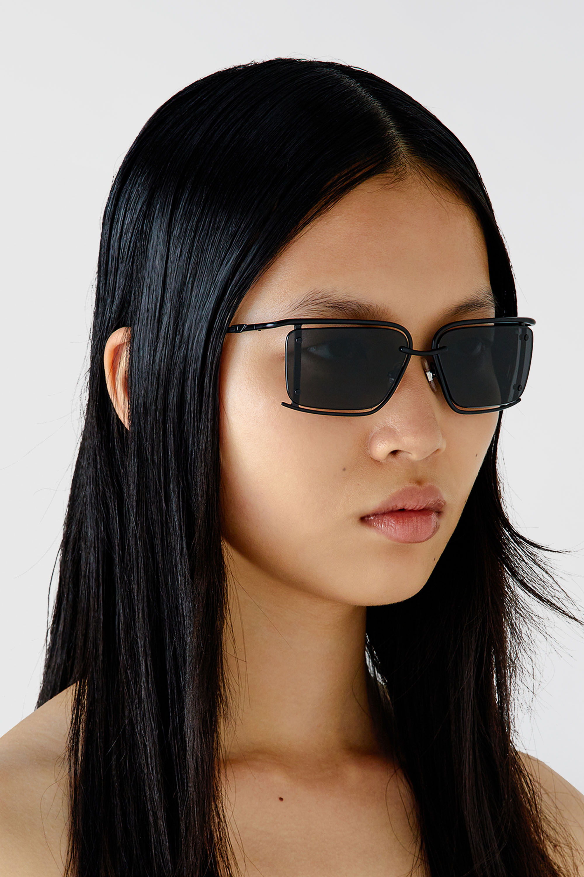 Diesel - 0DL1002, Unisex Rechteckiges Modell Brille in Schwarz - 6
