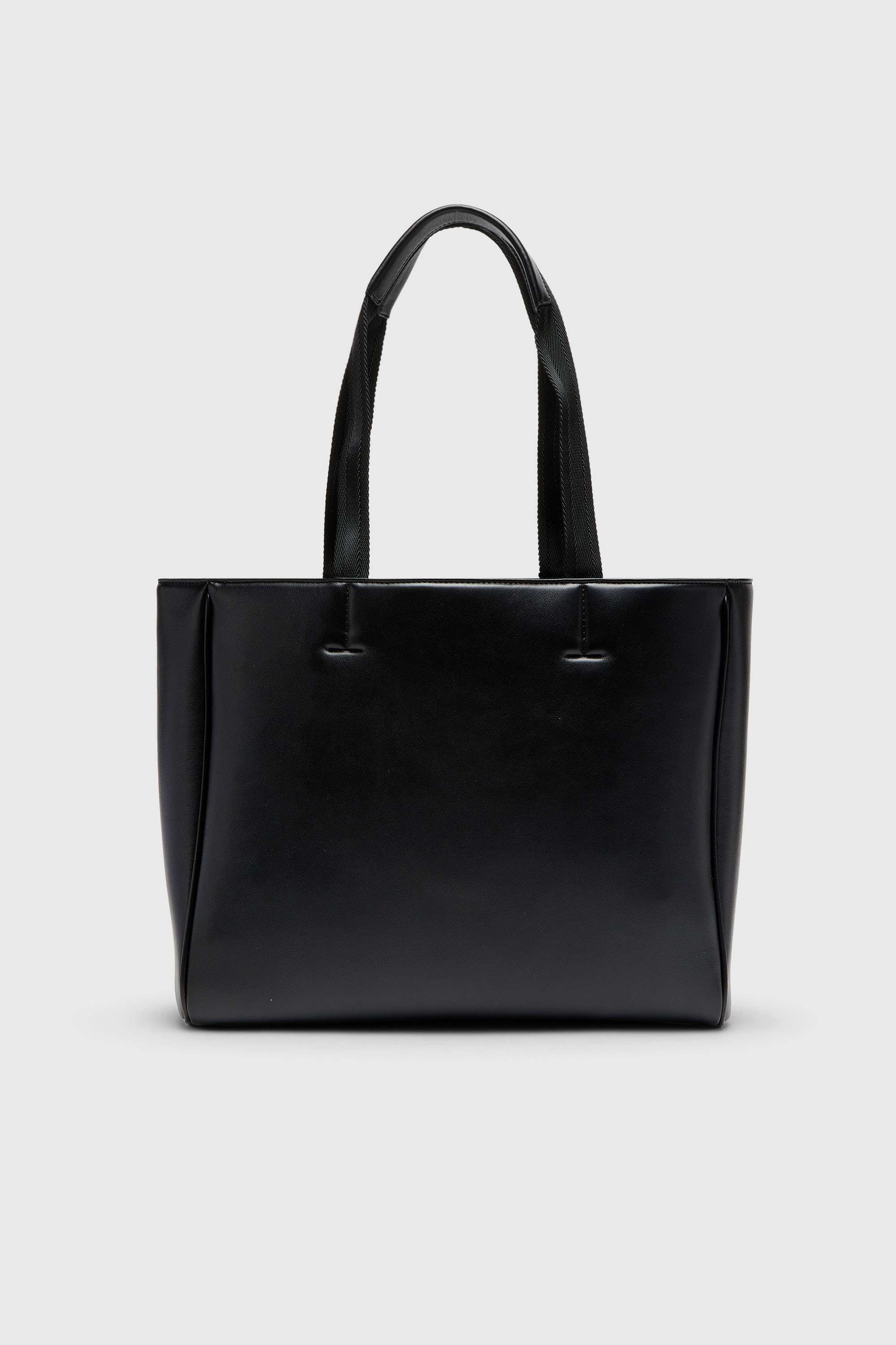 Diesel - HOLI-D SHOPPER EW, Unisex Holi-D-Quadratischer Shopper aus gebondetem Neopren in Schwarz - 3
