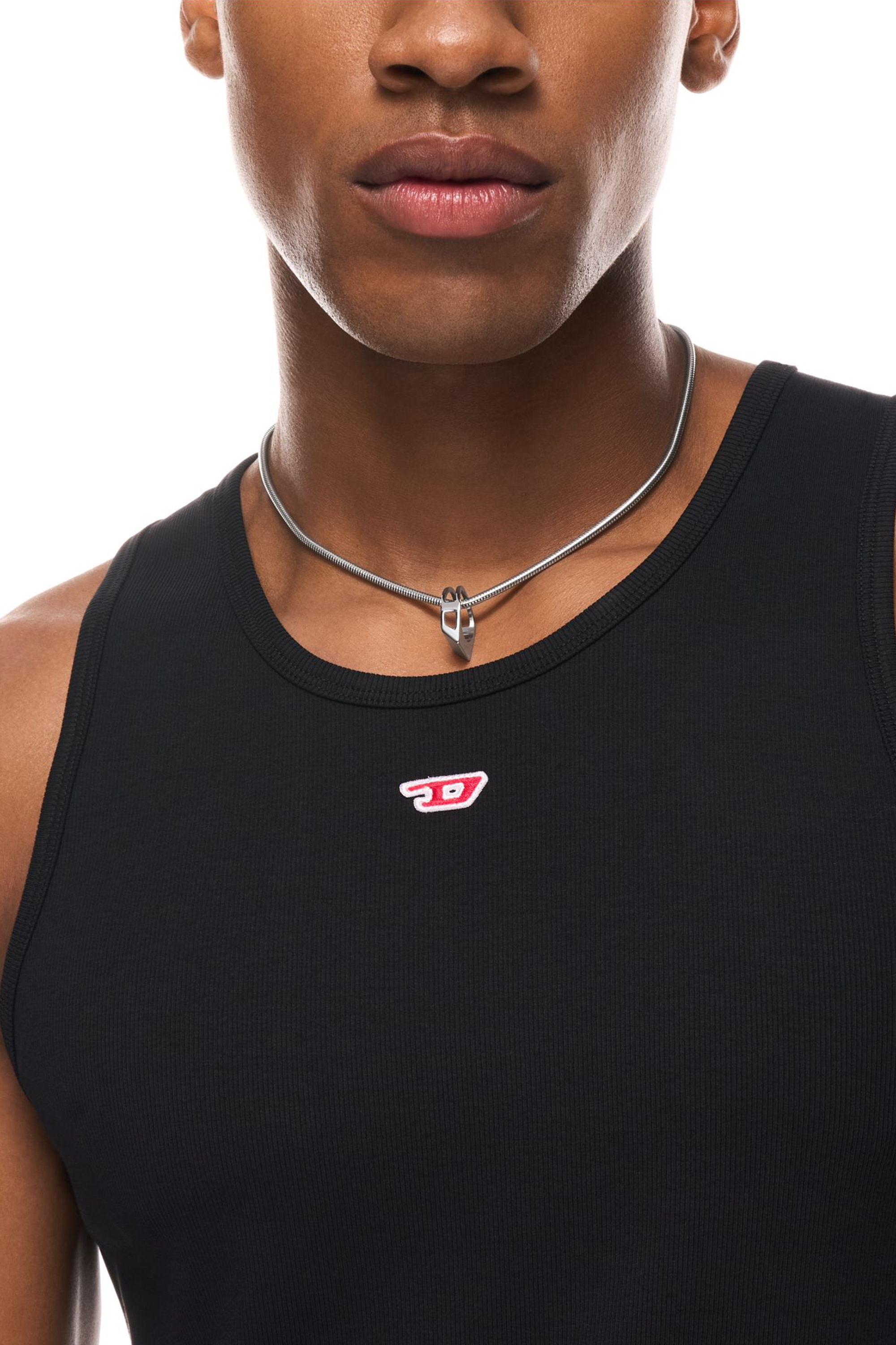 Diesel - DX167240 JEWELLERY, Unisex Halskette aus Edelstahlgliederkette in Silber - 4