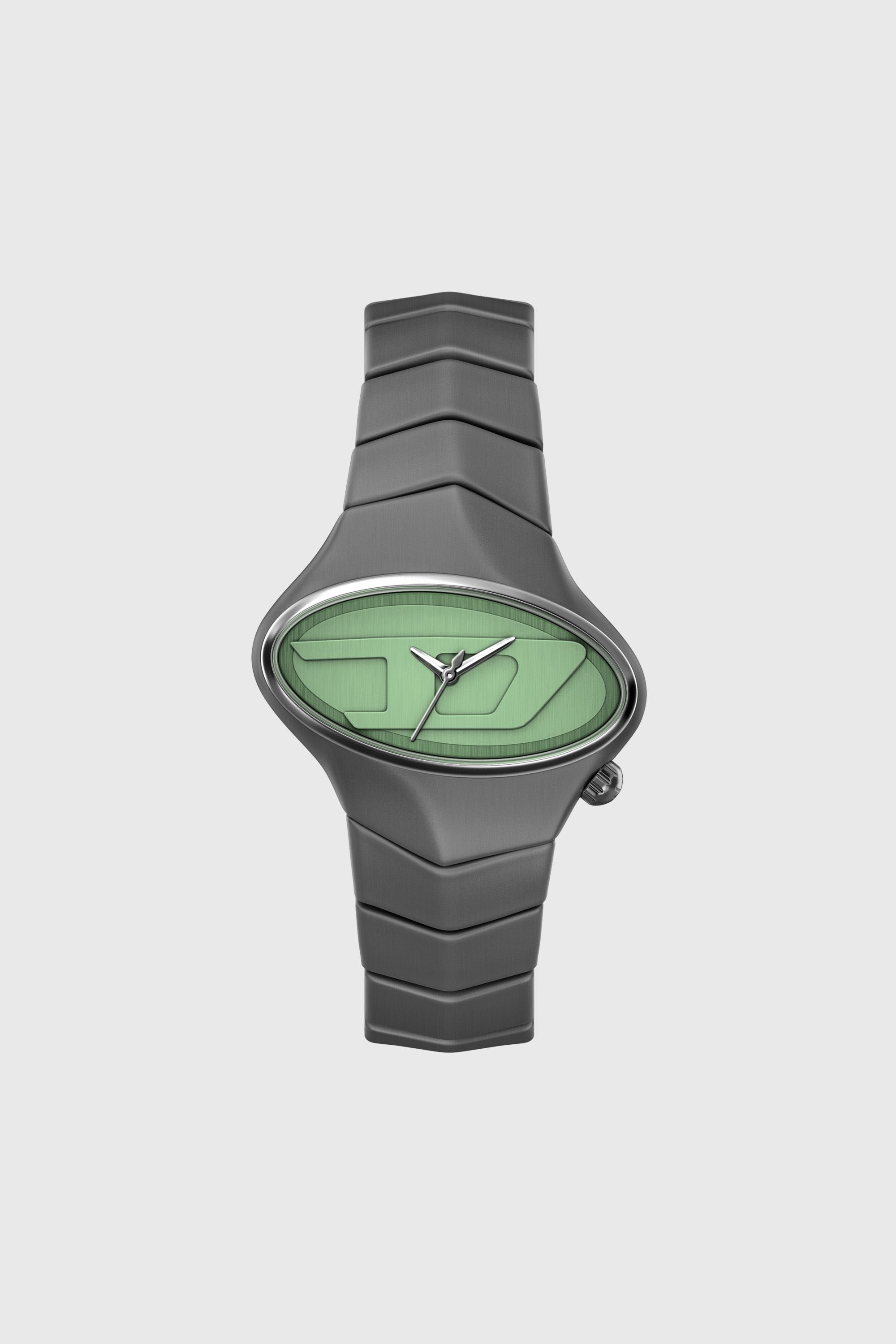 Diesel - DZ2241 WATCH, Herren D-Rush gunmetal Edelstahl-Uhr in Dunkelgrau - 1