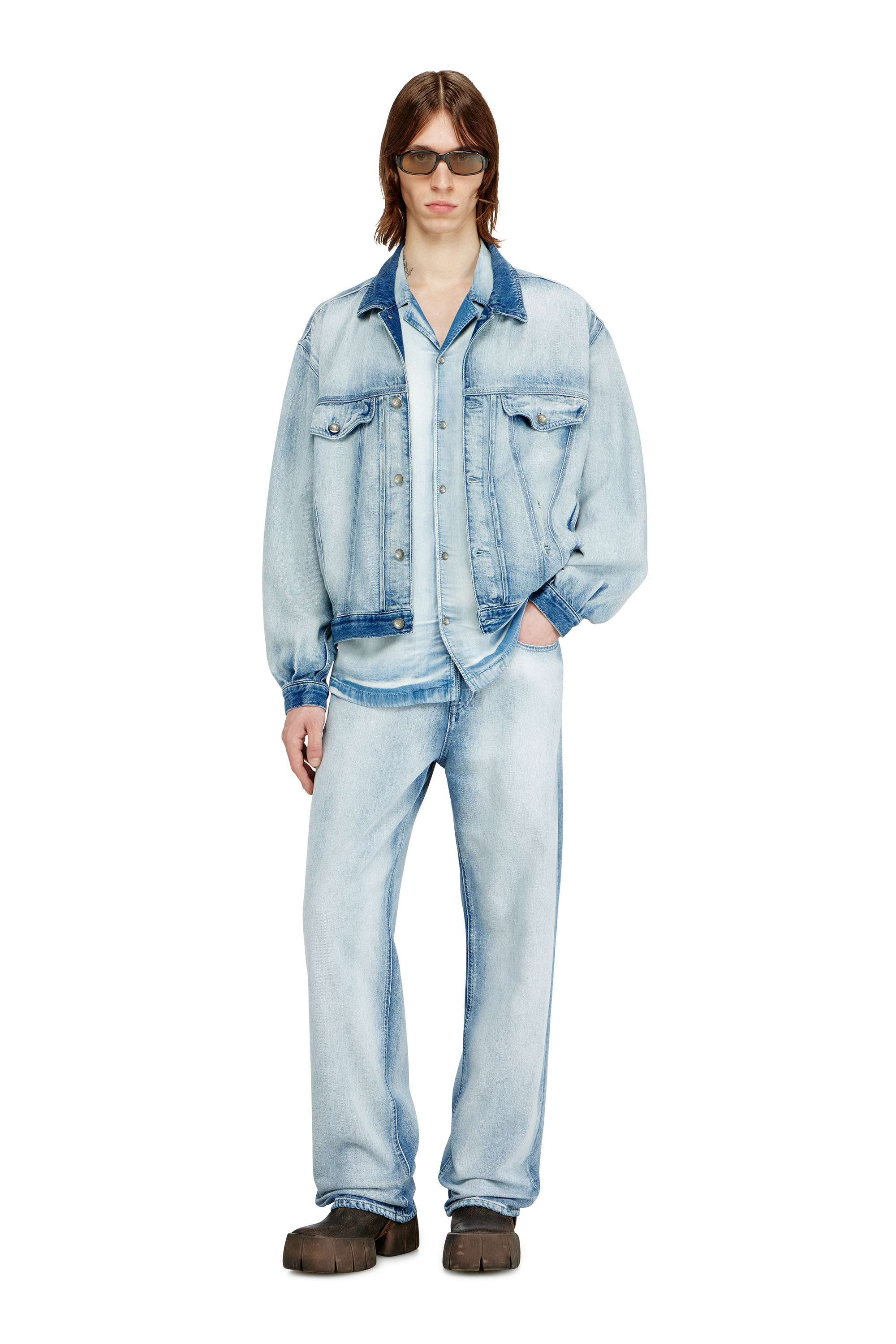 Diesel - Herren Relaxed Jeans 2001 D-Macro 09P29, Hellblau - 2