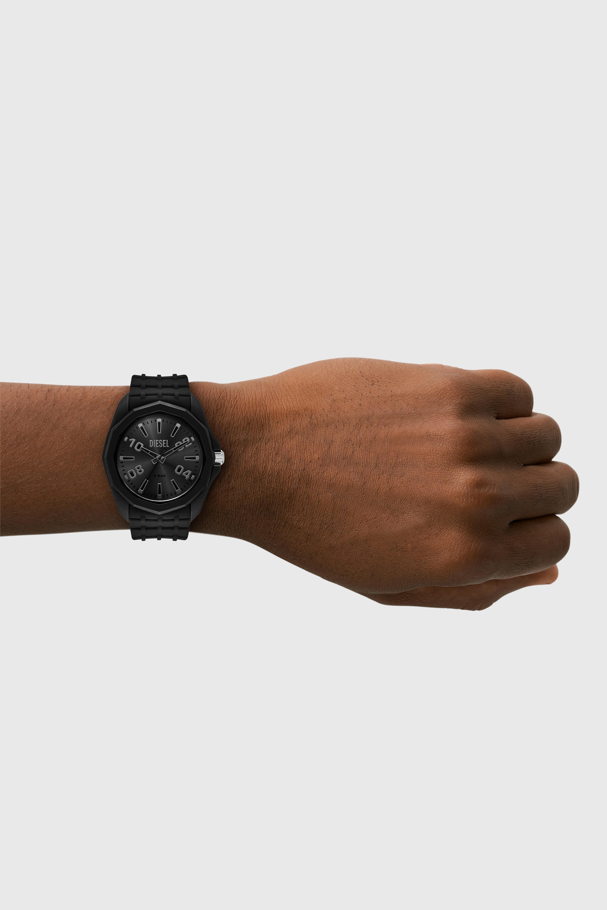 Diesel - DZ2243 WATCH, Herren Stinger Uhr aus schwarzem Silikon in Schwarz - 4