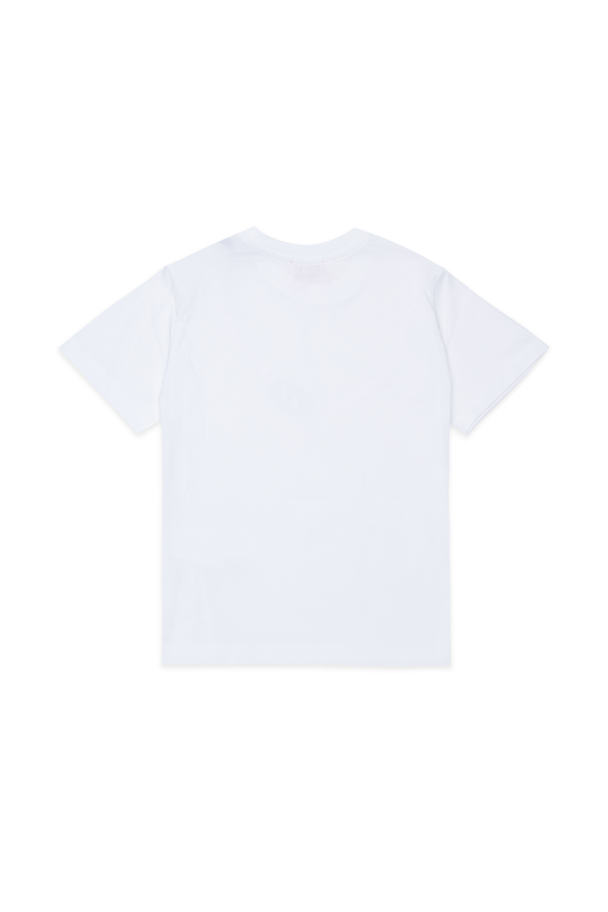 Diesel - TICLA, Damen Baumwoll-T-Shirt mit Ketten-Print in Wei&szlig; - 2