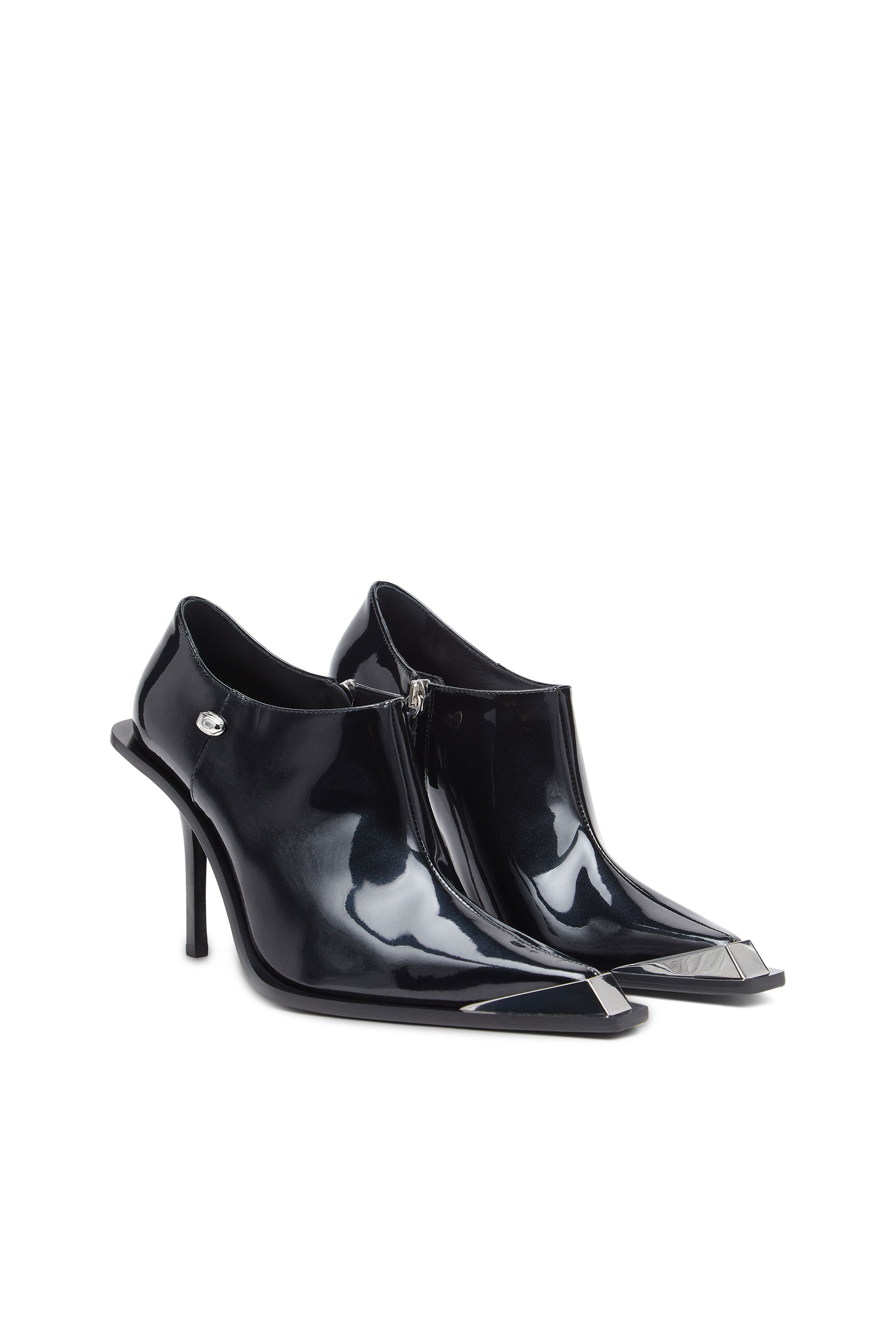 Diesel - D-TONA SC, Woman's D-Tona-Ankle boots in patent leather in Black - 3