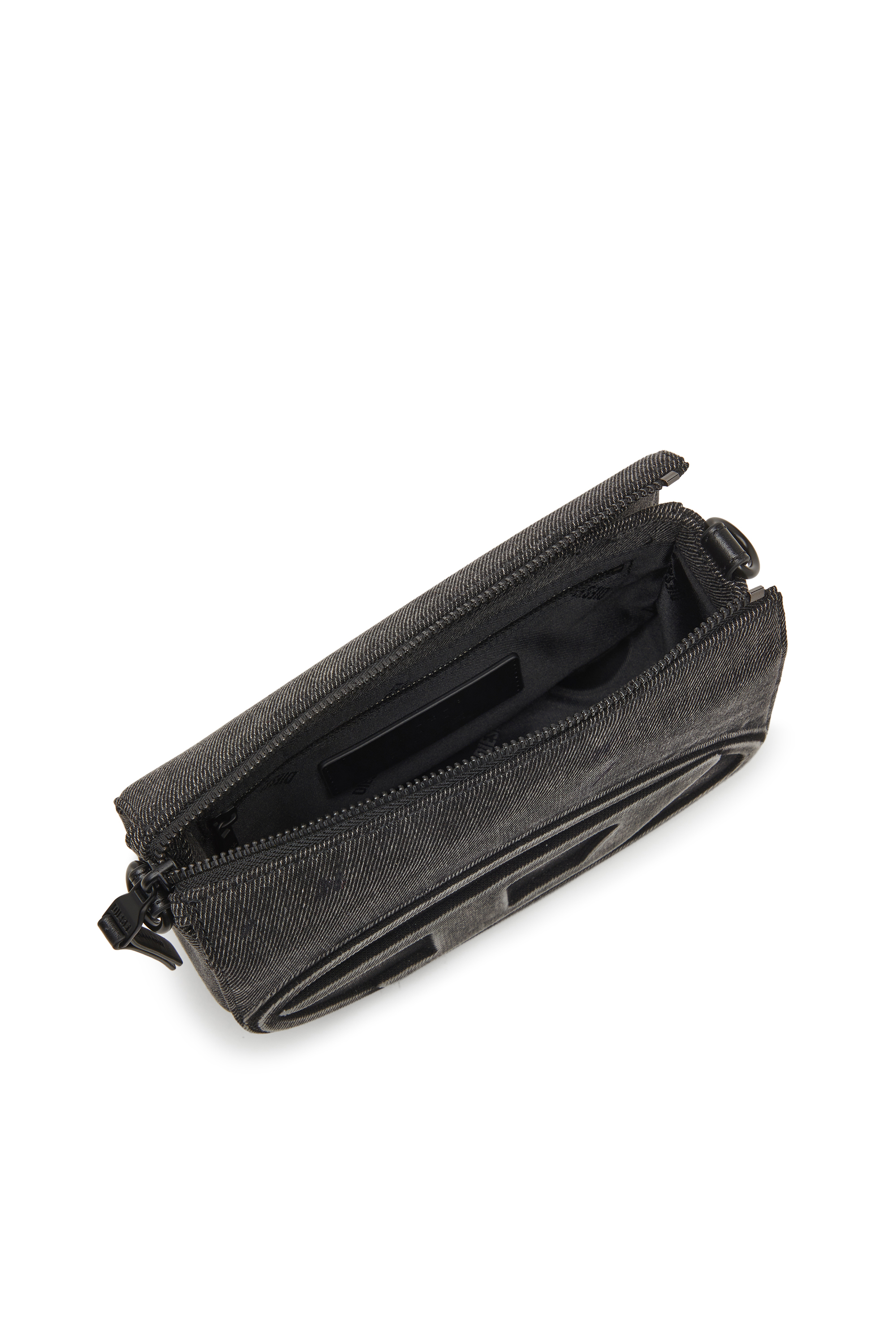 Diesel - 1DR CAMERA BAG, Unisex 1DR-Kameratasche aus gewaschenem Denim in Jeansgrau - 3