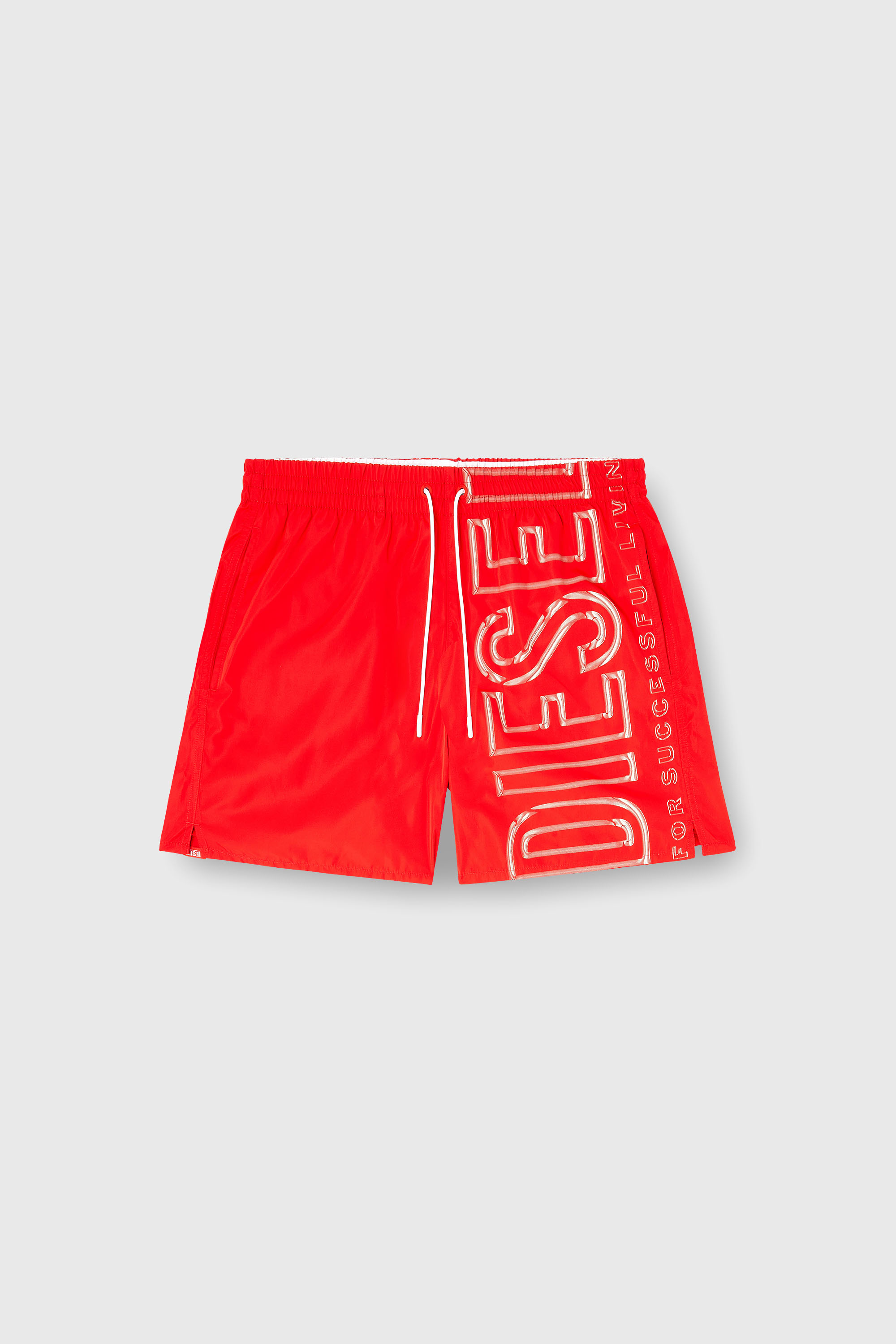 Diesel - SOCCER-41-D-CORE, Herren Badeshorts mit &uuml;bergro&szlig;em Logoprint in Rot - 2
