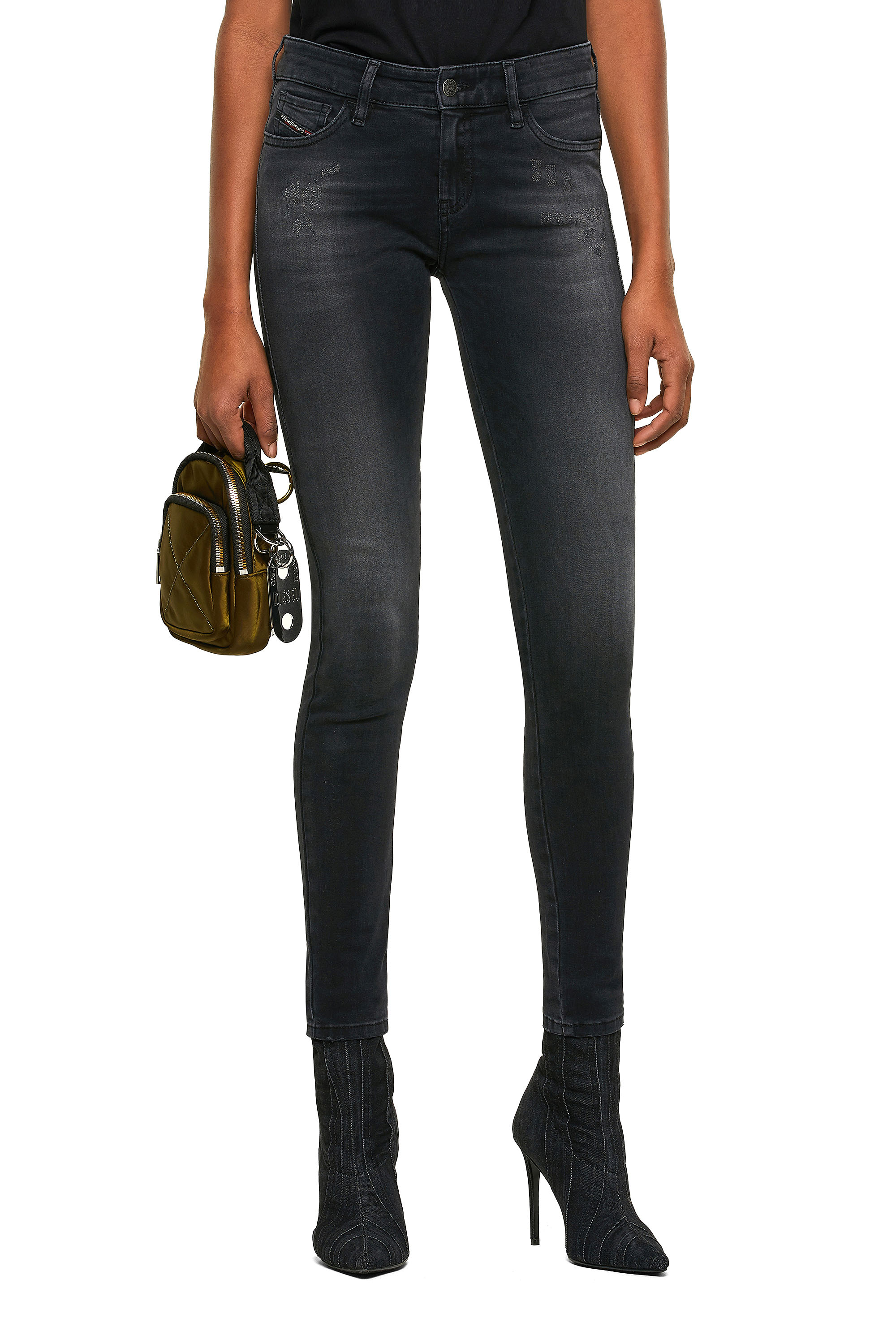 Slandy 069SB, Schwarz/Dunkelgrau - Jeans
