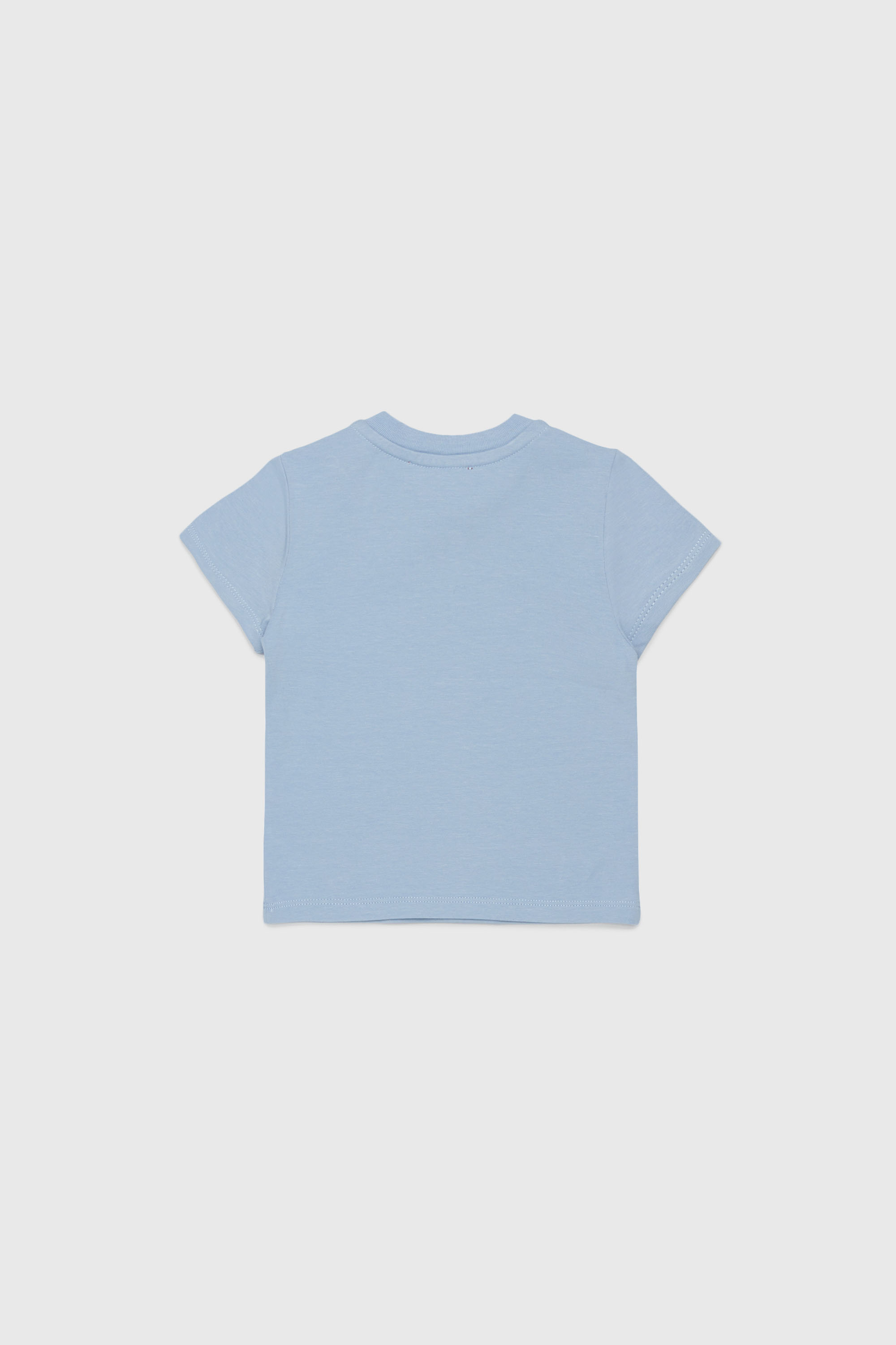 Diesel - TFUMCB, Damen Stretch-cotton T-shirt mit starburst logo print in Hellblau - 2