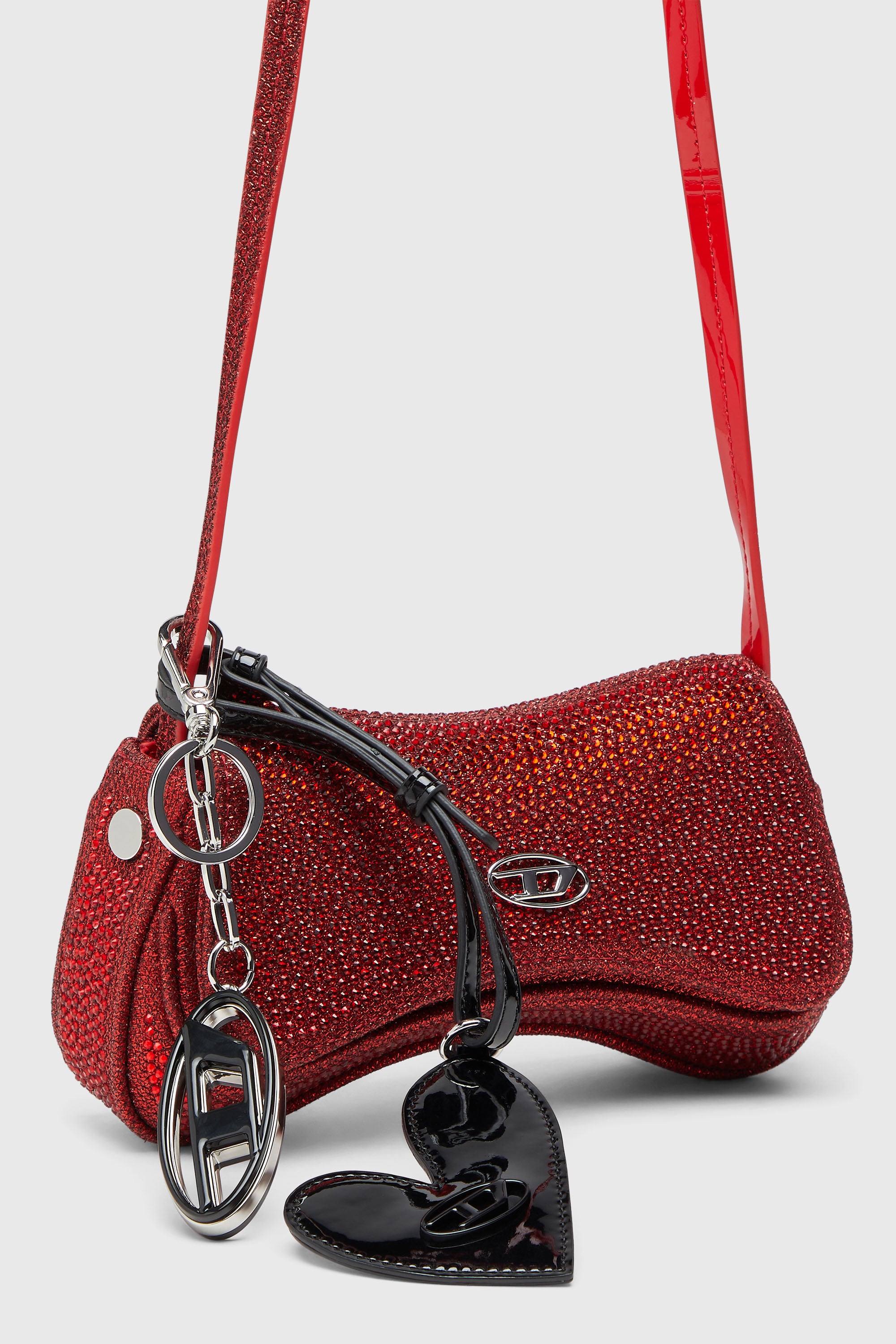Diesel - PLAY MIRROR, Damen Spiegelanh&auml;nger mit gl&auml;nzendem Finish in Brillantschwarz - 2