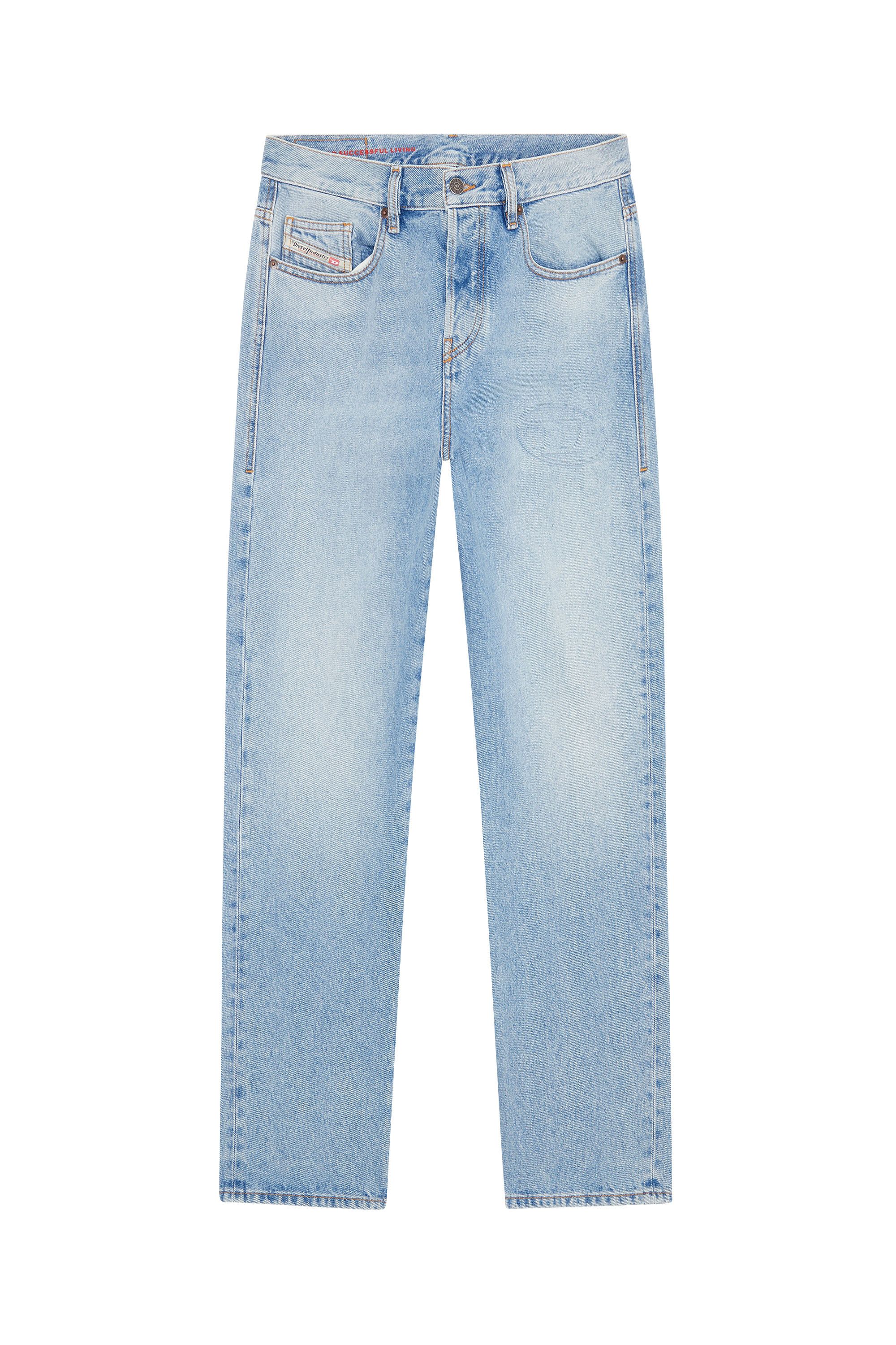 Diesel - 2020 D-Viker 007G6 Straight Jeans, Hellblau - Image 6