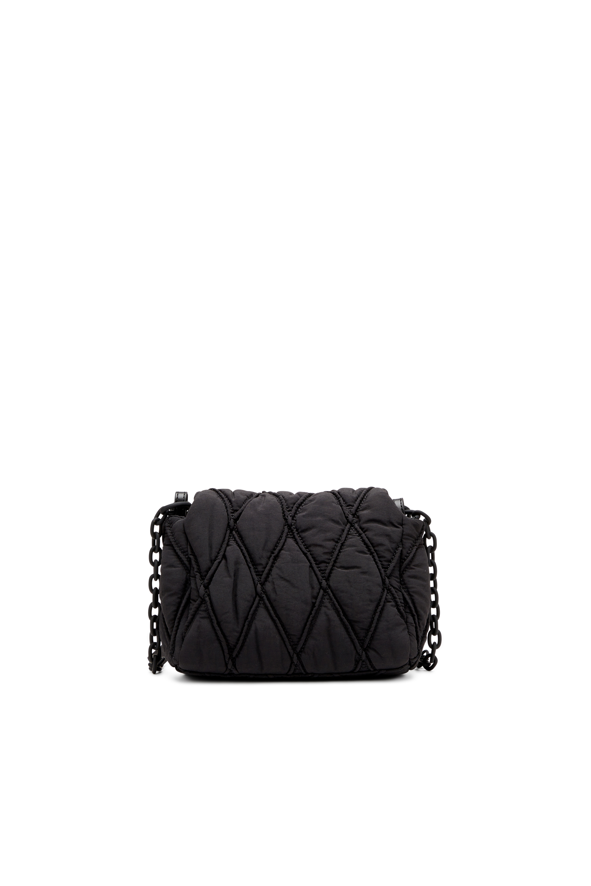 Diesel - CHARM-D SHOULDER S, Damen Charm-D-S-Kleine Schultertasche aus gestepptem Nylon in Schwarz - 2