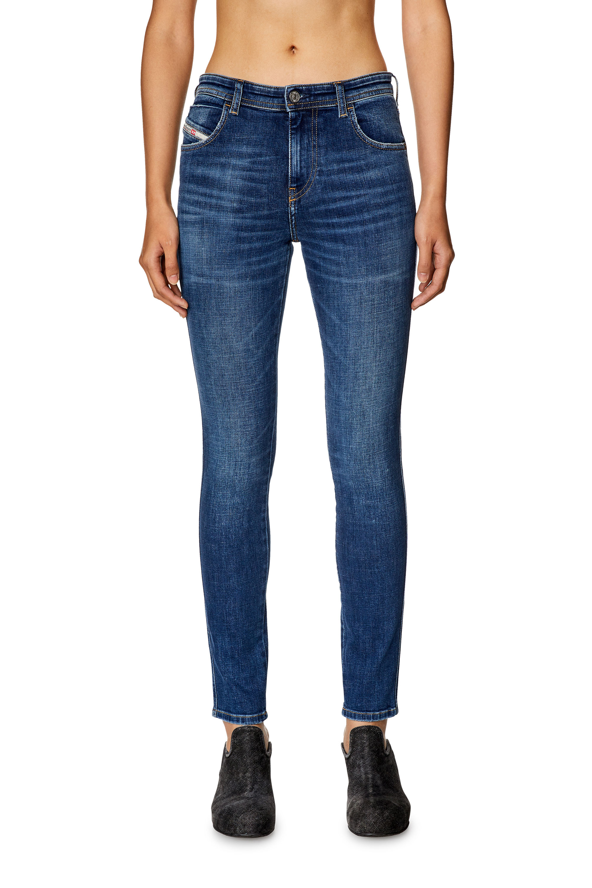 Diesel - Skinny Jeans 2015 Babhila 09H63, Dunkelblau - Image 2