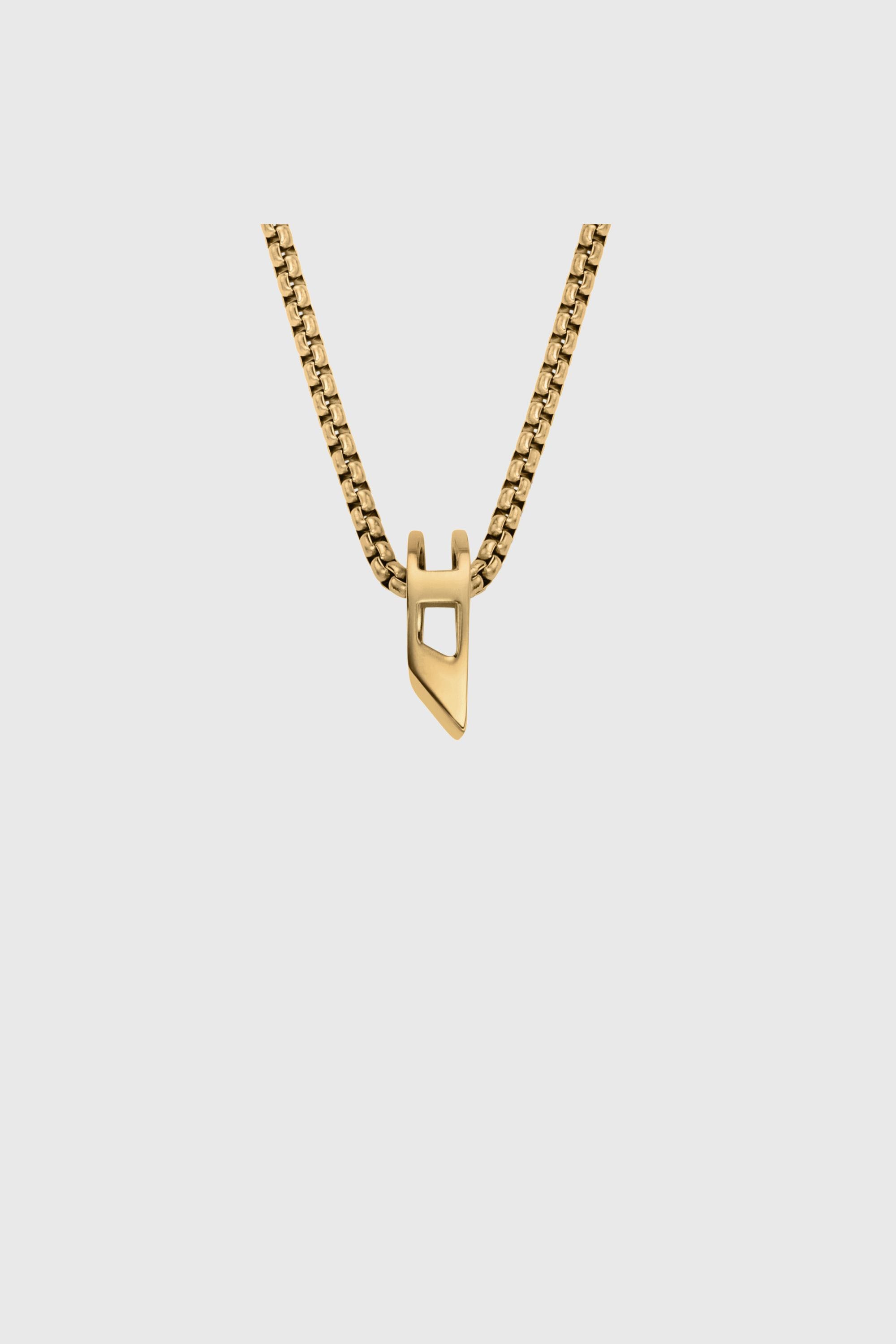 Diesel - DX1670710 JEWELLERY, Unisex Edelstahl-Anh&auml;nger-Halskette in Gold - 2