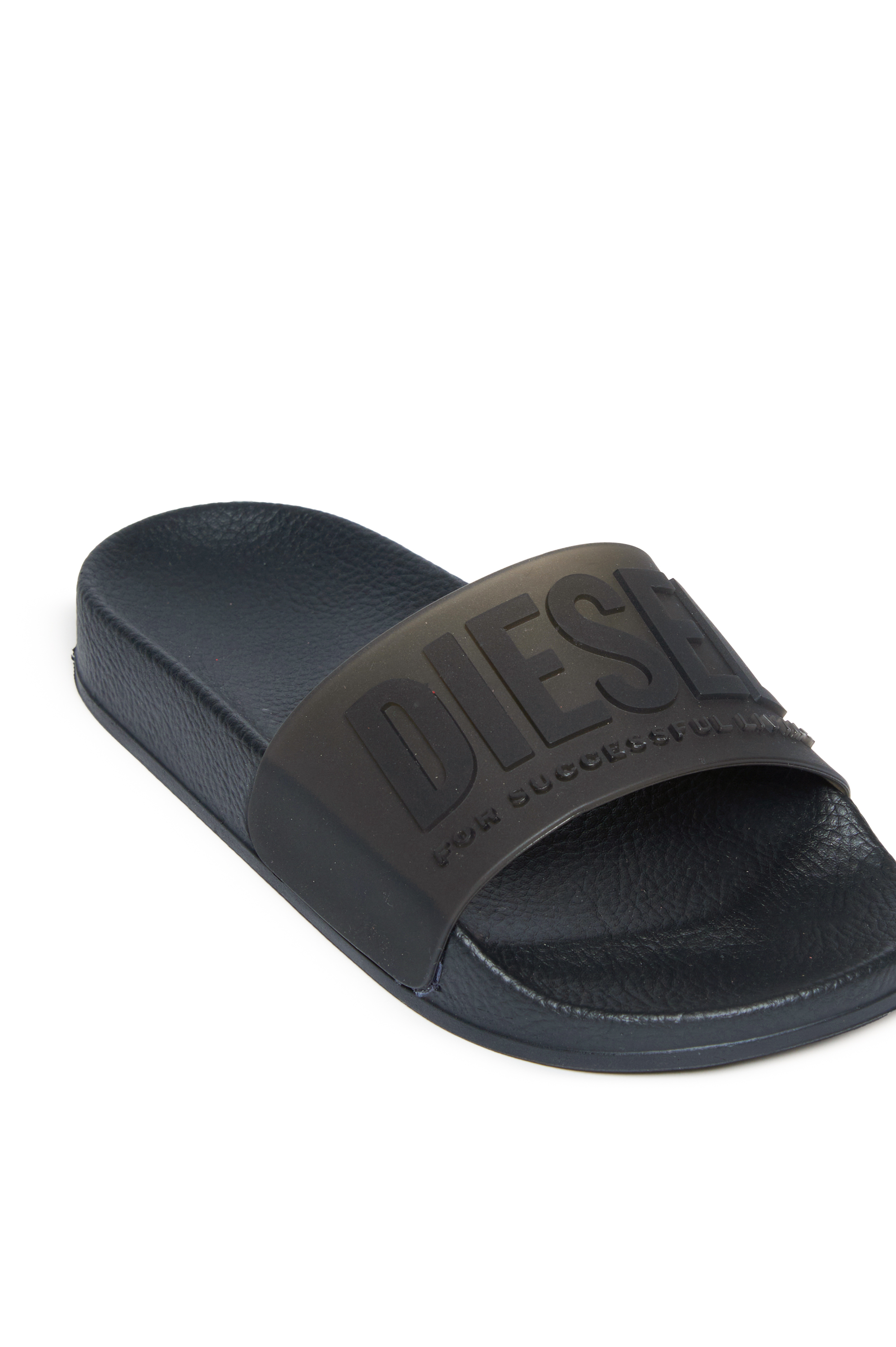 Diesel - SA-MAYEMI CC, Unisex Pool-Slides aus semitransparentem Gummi in Schwarz - 4