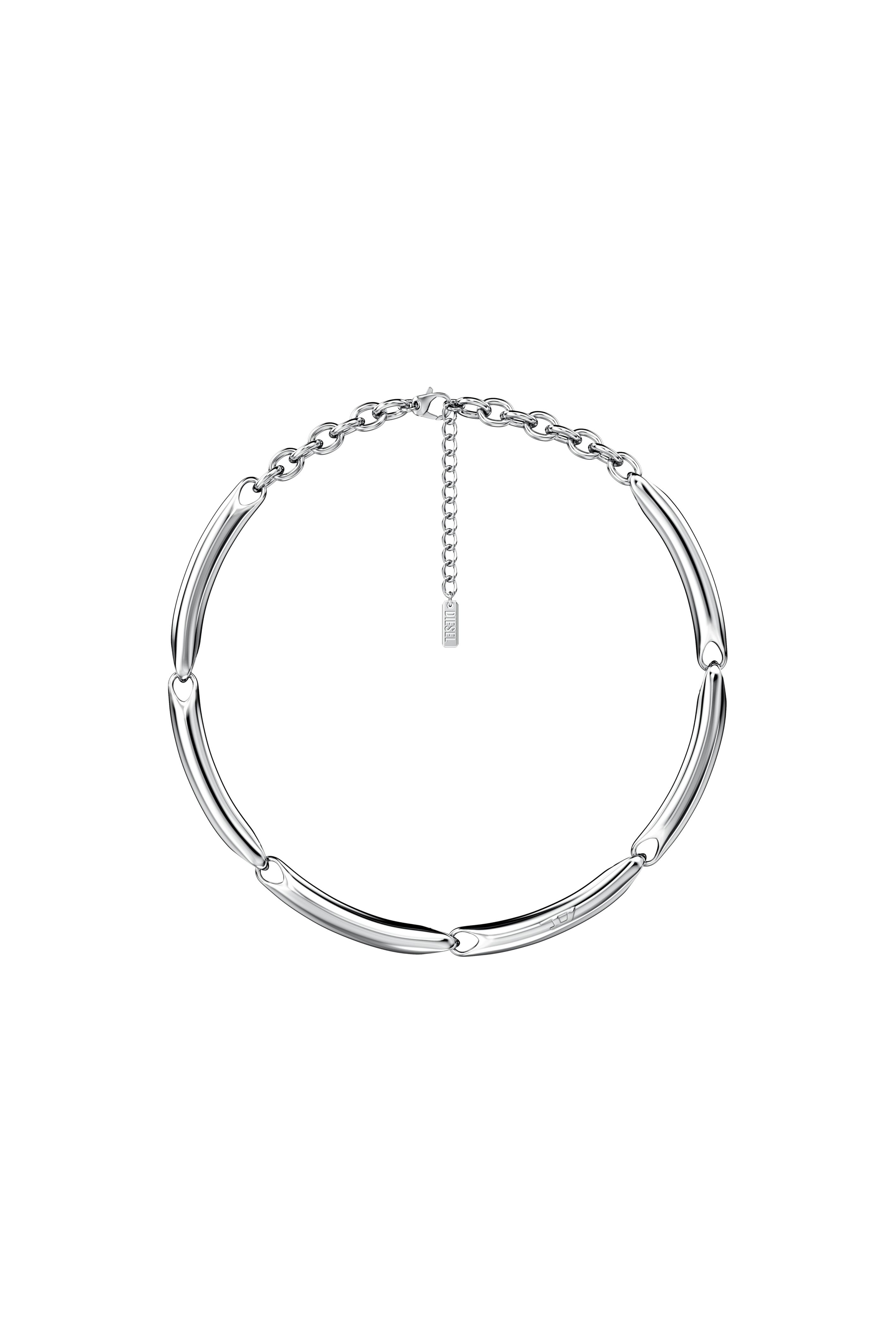 Diesel - DX1697040 JEWELLERY, Unisex Halskette aus Edelstahl in Silber - 1