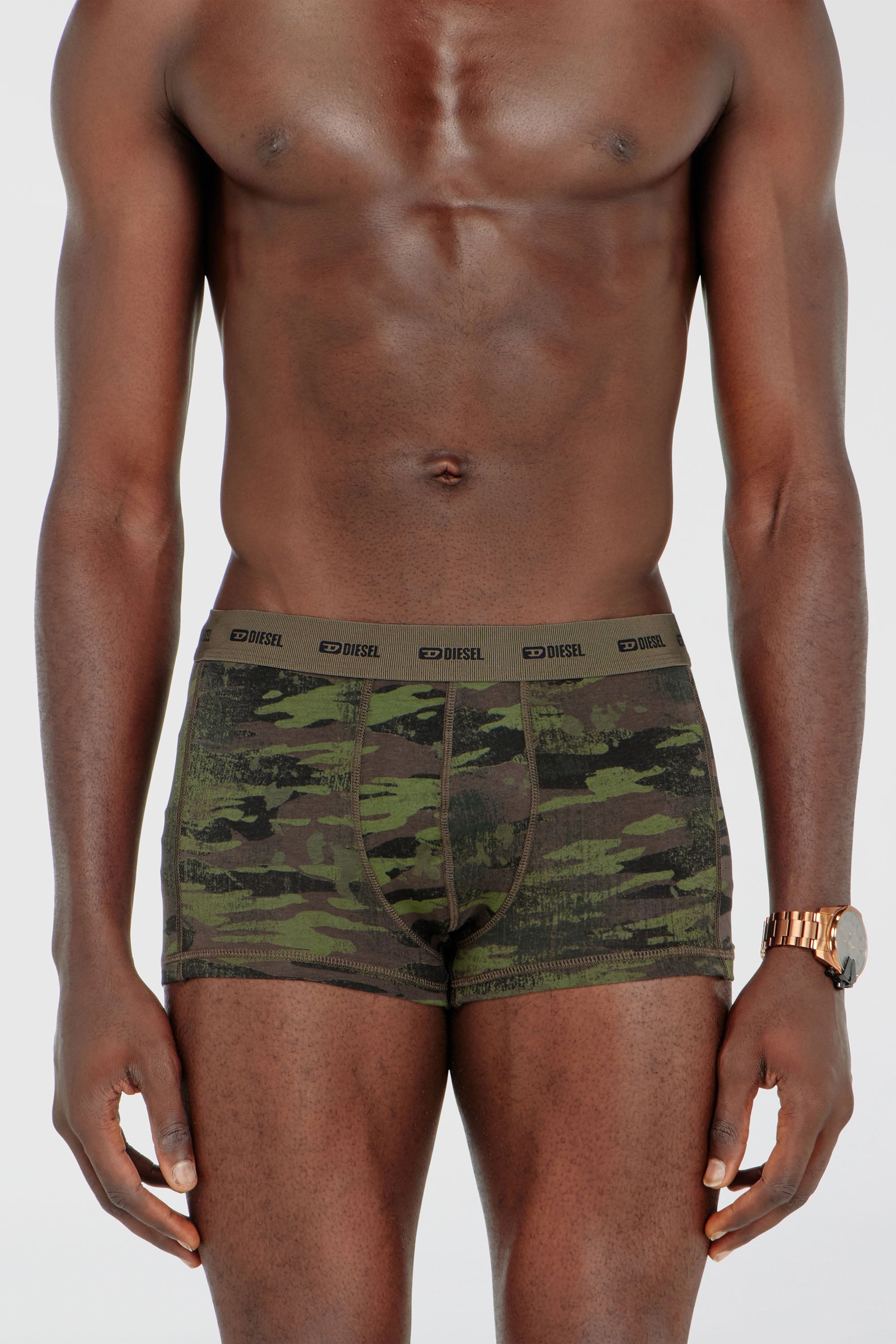 Diesel - DAMIEN-UTLT-3PACK, Herren Einfarbige und Camouflage Retropants im Dreierpack in Schwarz/Gr&uuml;n - 2