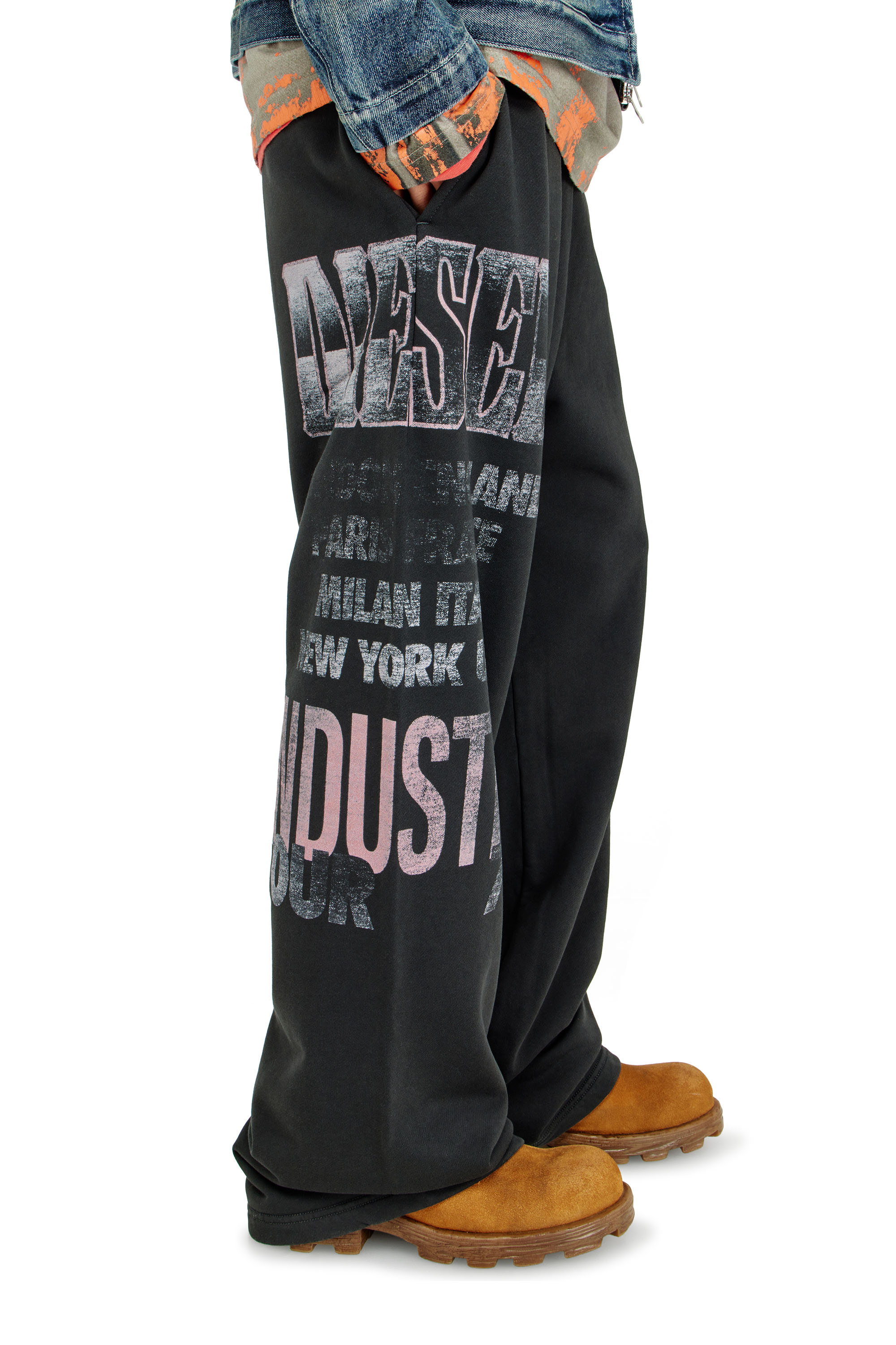 Diesel - P-ILL, Herren Sweatpants mit Konzert-Grafik in null - 4