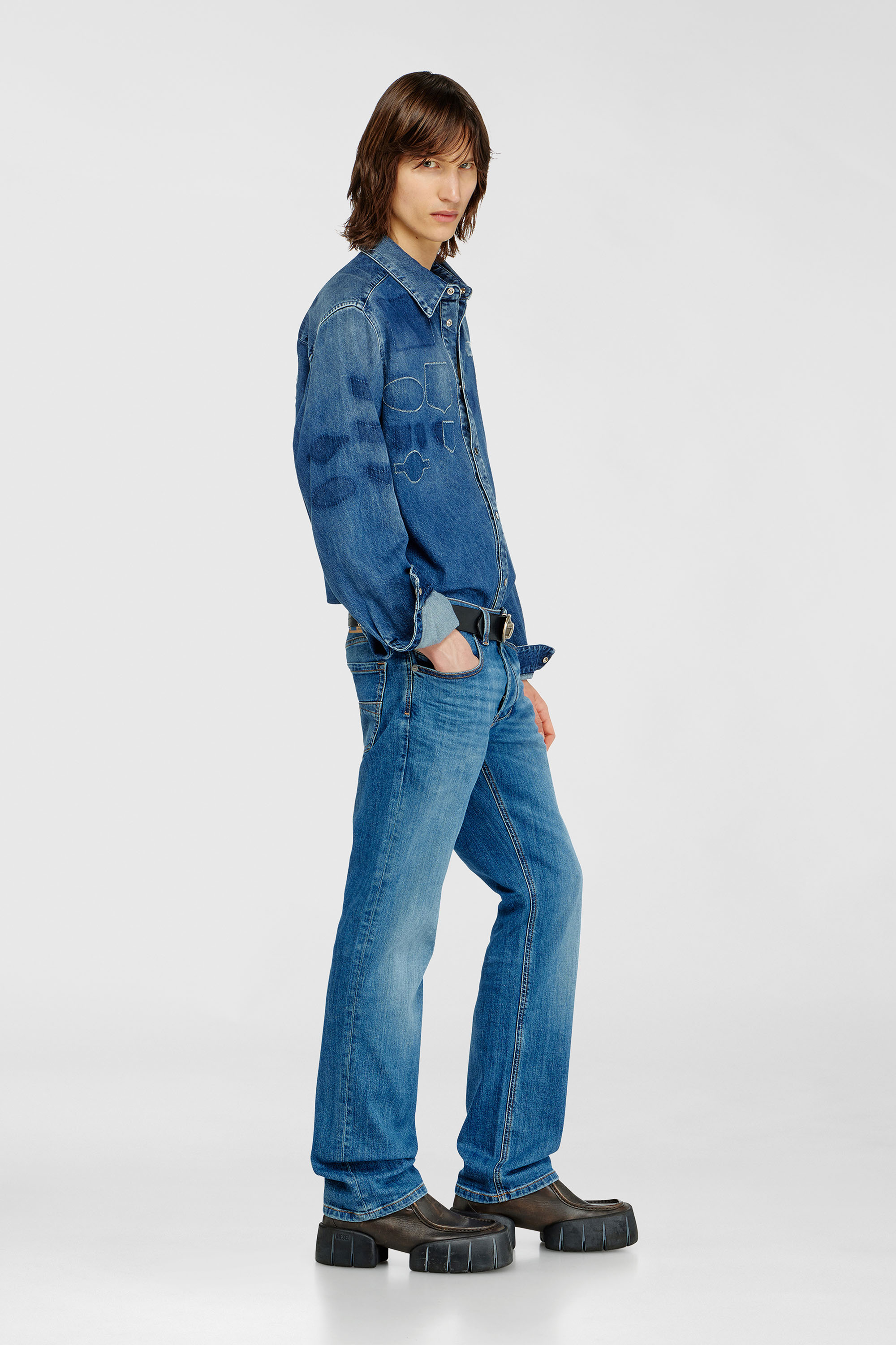 Diesel - Herren Regular Jeans 1985 Larkee 0KIAL, Hellblau - 2