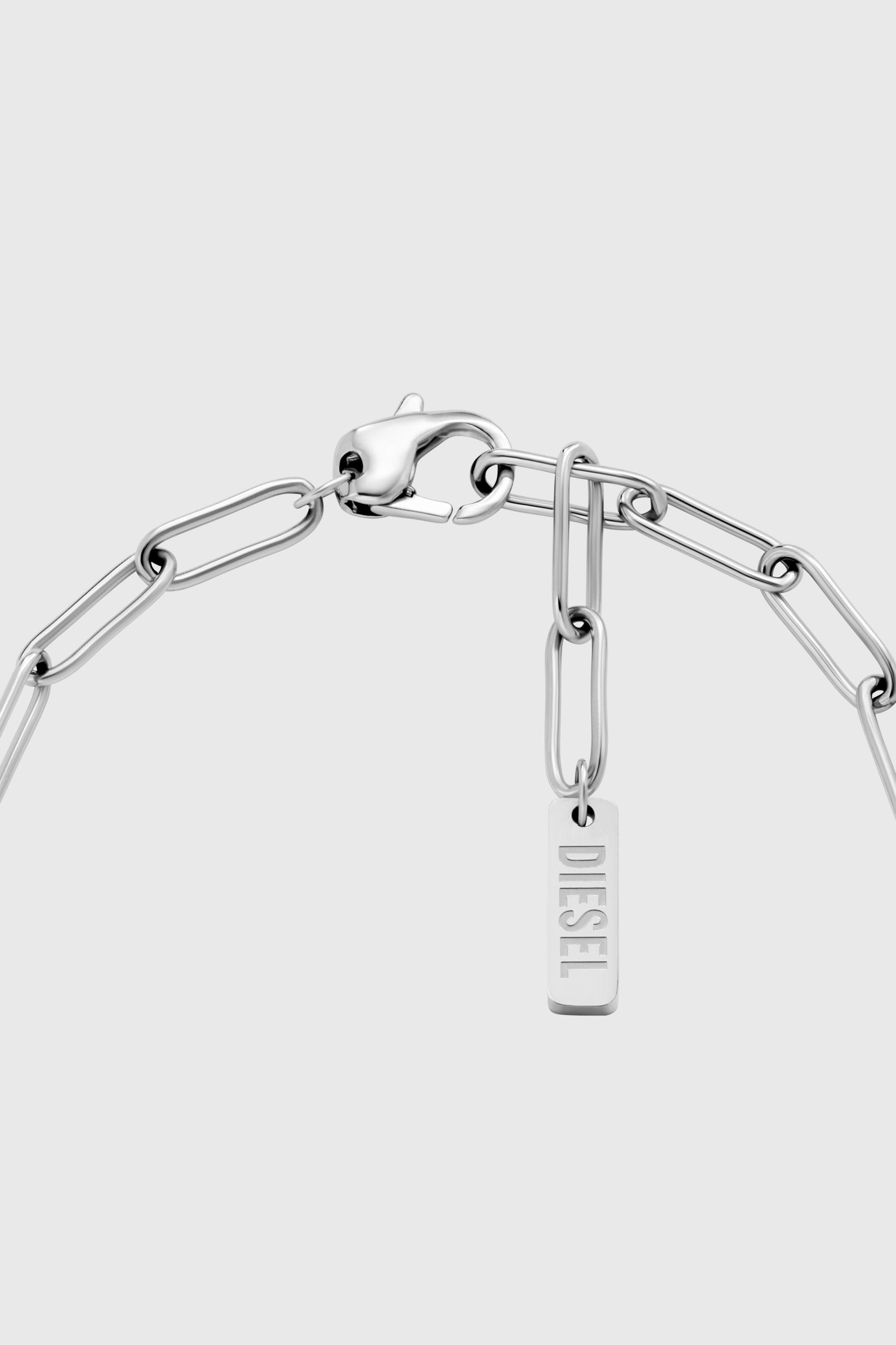 Diesel - DX1604040, Unisex Charm-Armband aus Edelstahl in Silber - 2