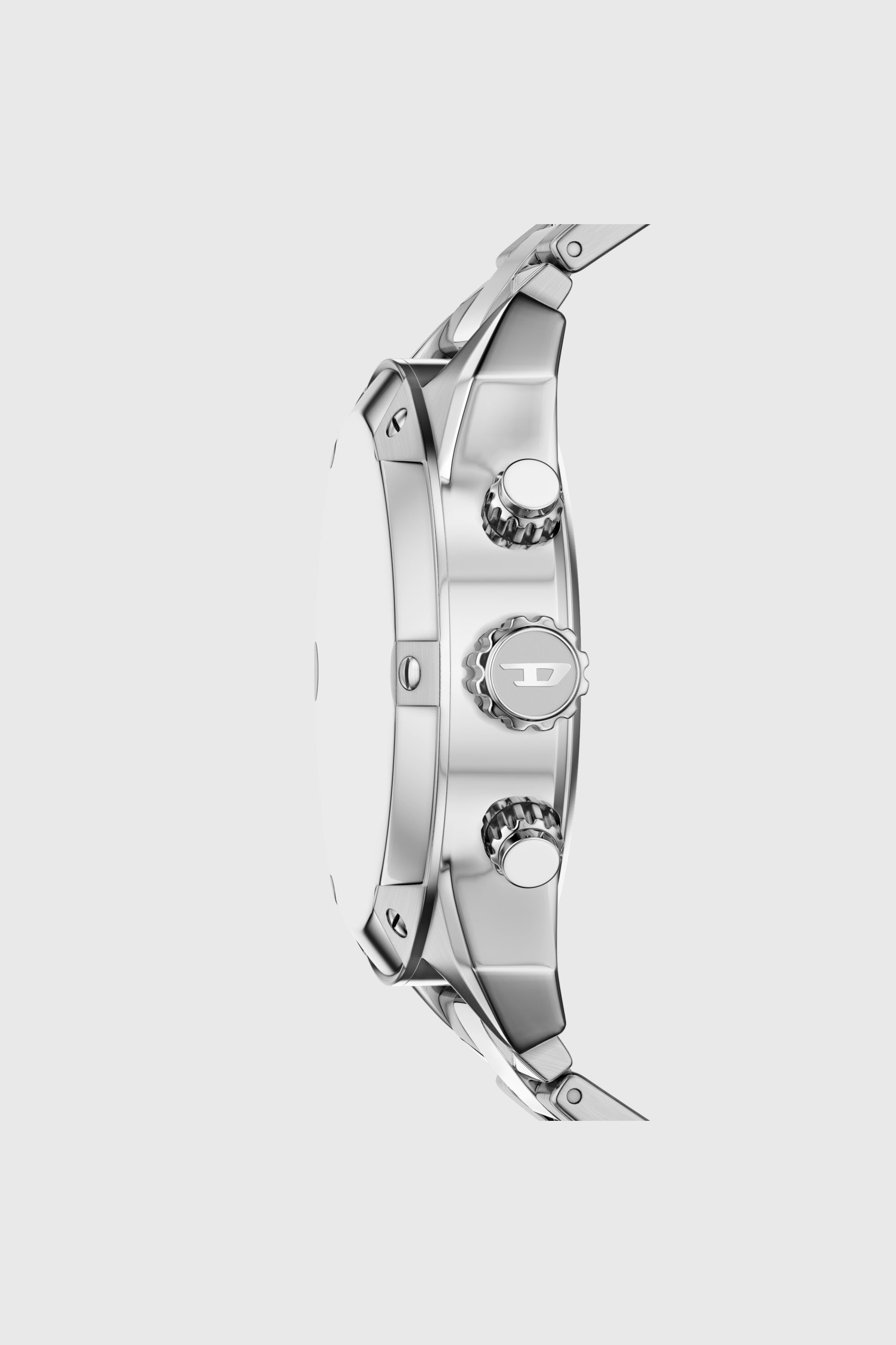 Diesel - DZ4709 WATCH, Herren Spiked Edelstahluhr mit Nieten in Silber - 3