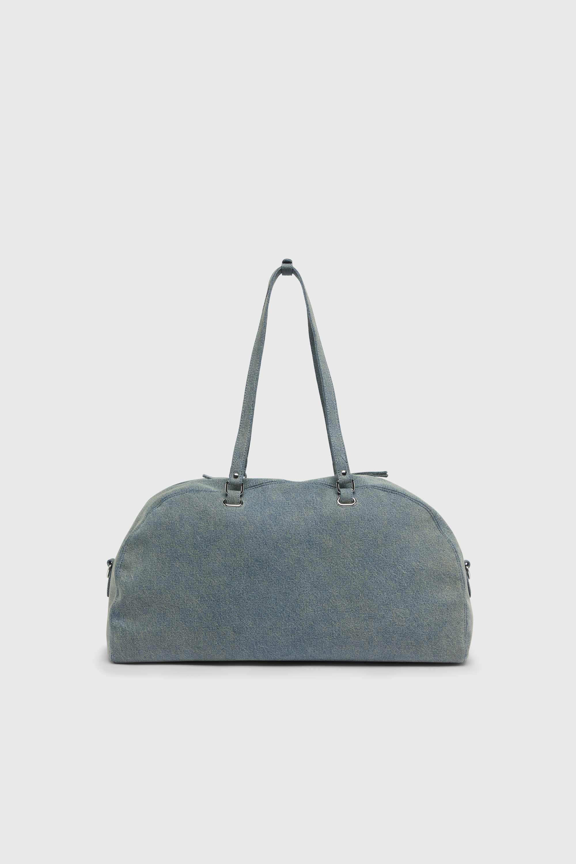 Diesel - 1DR DOME SOFT DUFFLE XL, Unisex 1DR Dome-Duffle-Tasche aus Denim mit Oval D Logo in Hellblau - 2