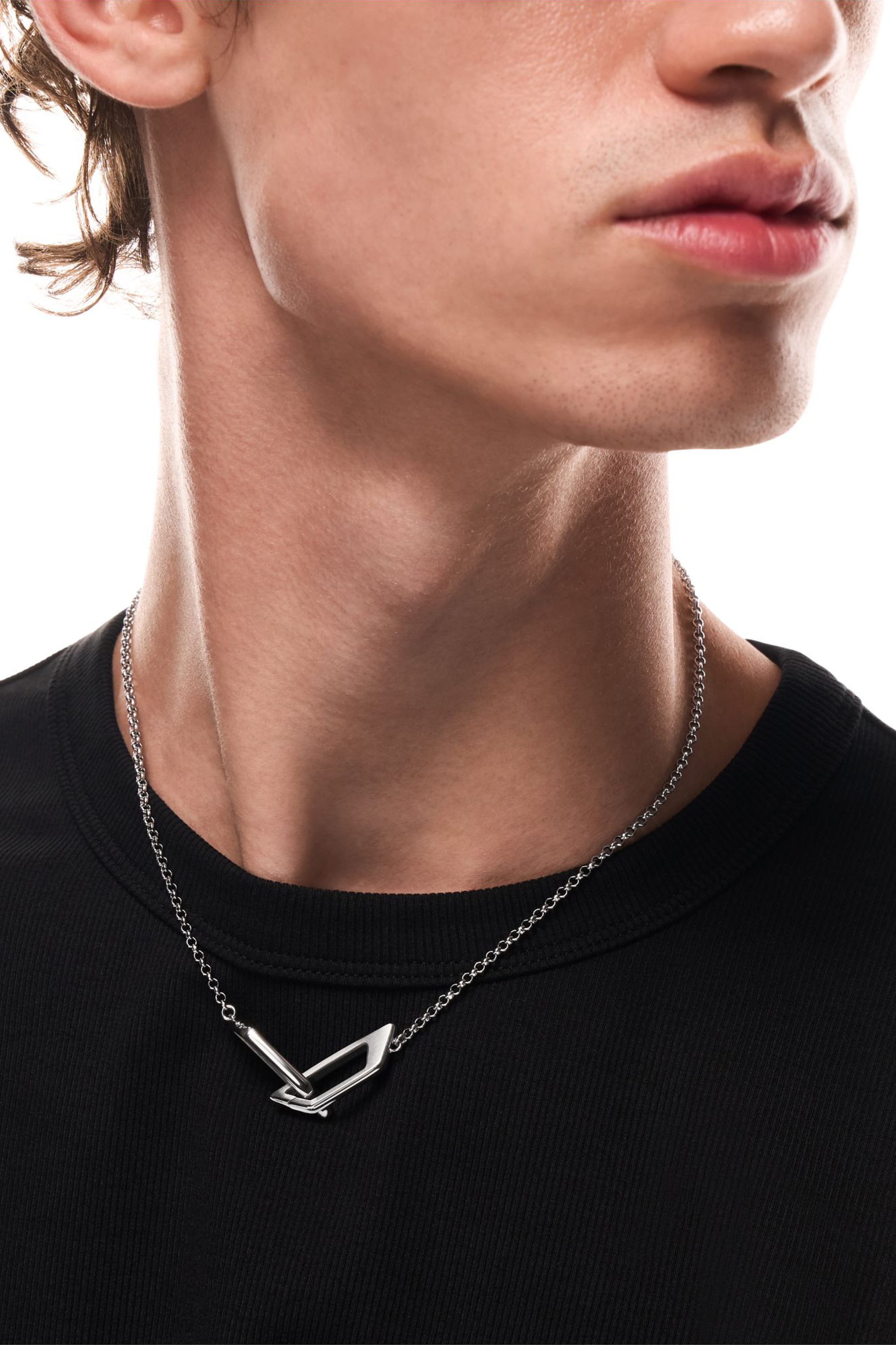 Diesel - DX1727040, Unisex Bandhalskette aus Edelstahl in Silber - 5
