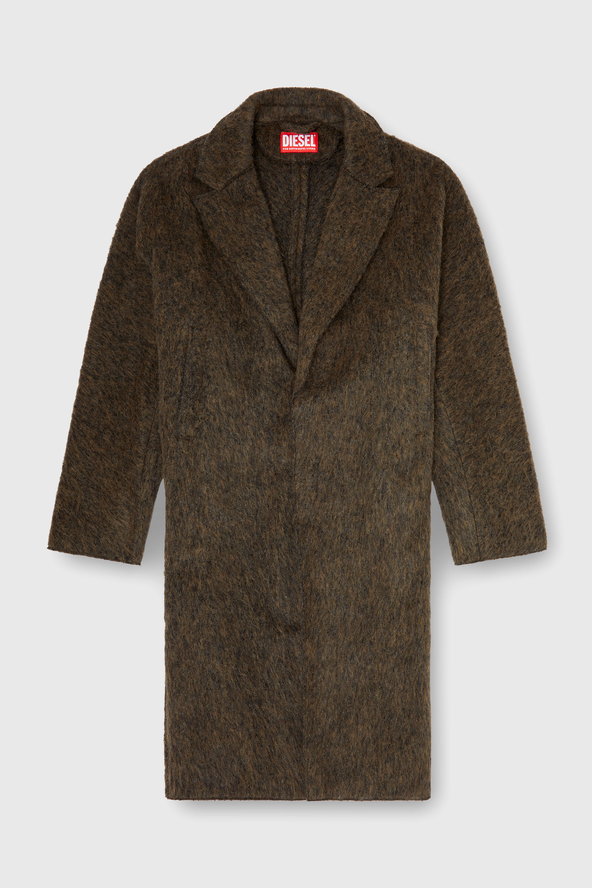 Diesel - W-HULL, Herren Mantel aus Wolle-Alpaka-Mix in null - 2