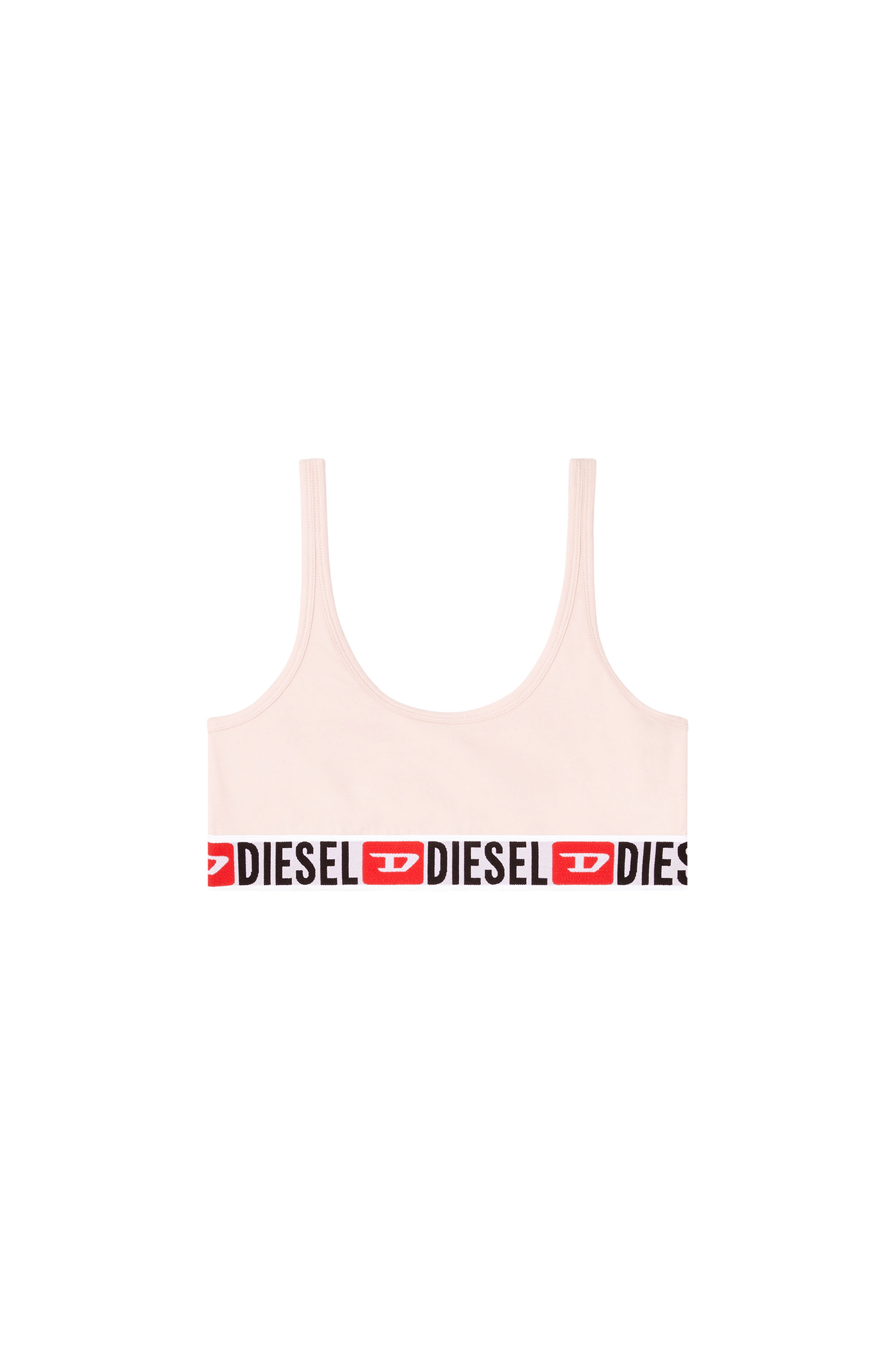 Diesel - UFSB-ORIBA, Damen Bralette mit Logoband in Rosa - 2