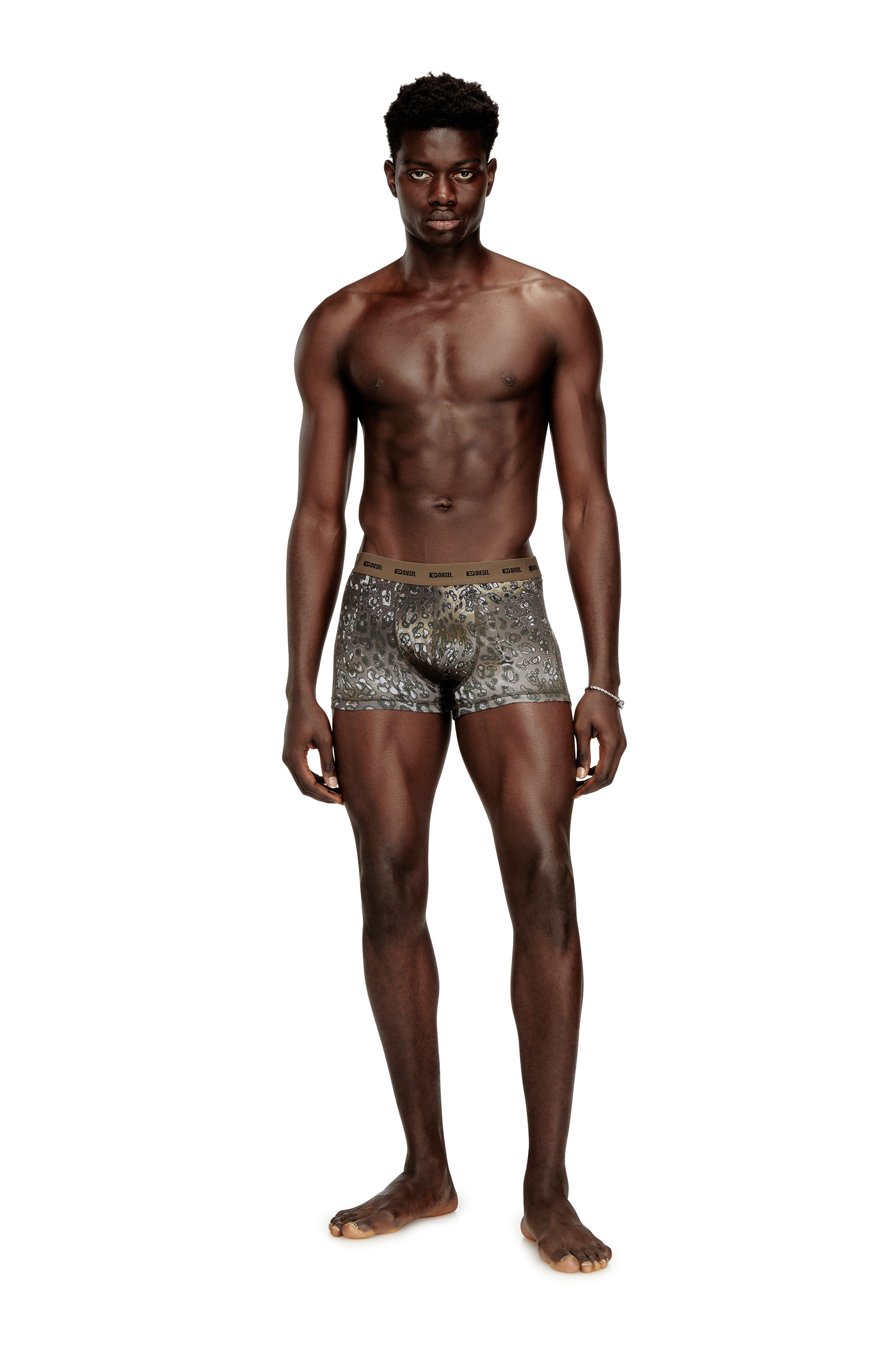 Diesel - DAMIEN-UTLT-3PACK, Herren Boxershorts aus Stretch-Baumwolle im Dreierpack in Schwarz/Braun - 1