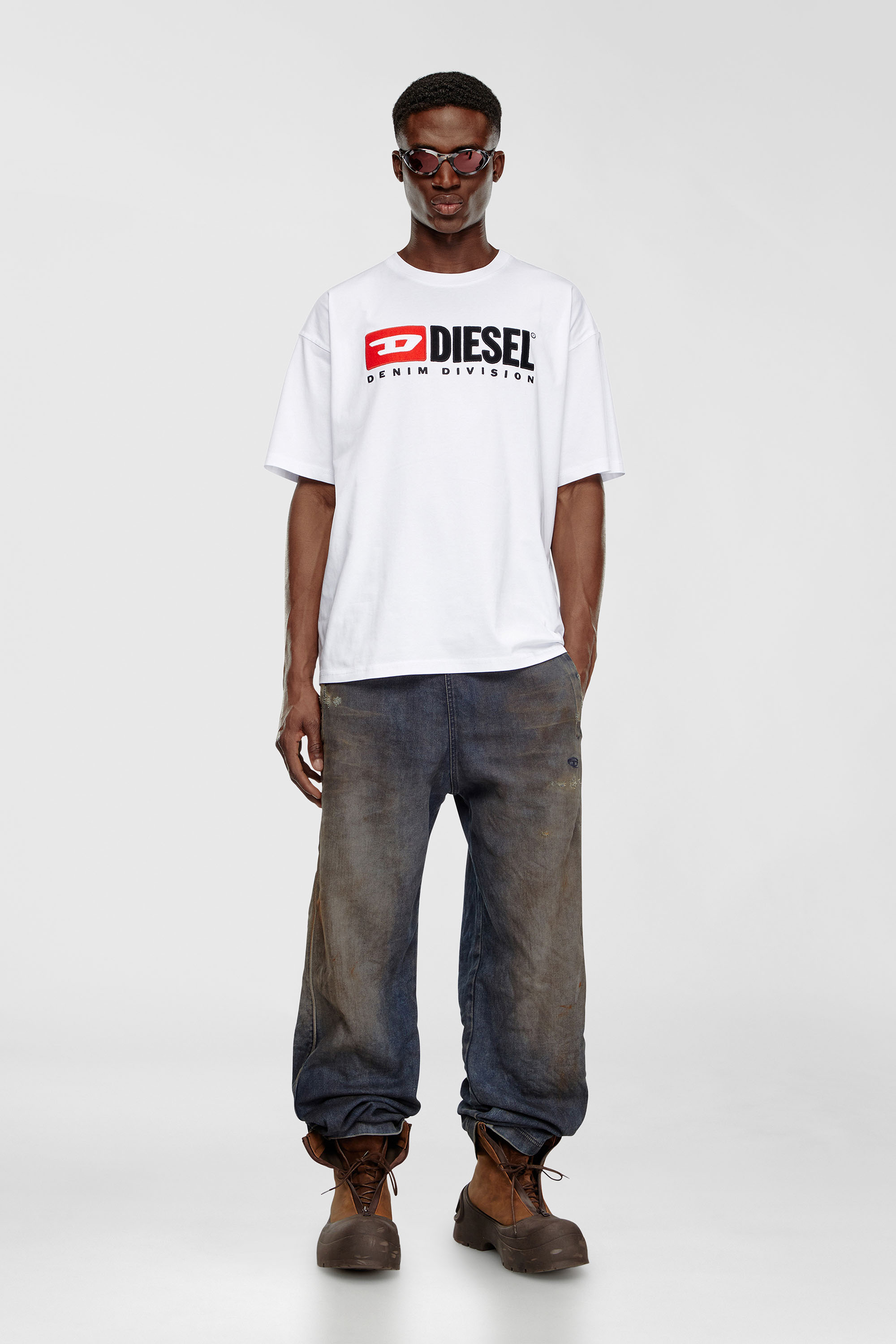 T-Shirt mit Diesel-Logo-Patch