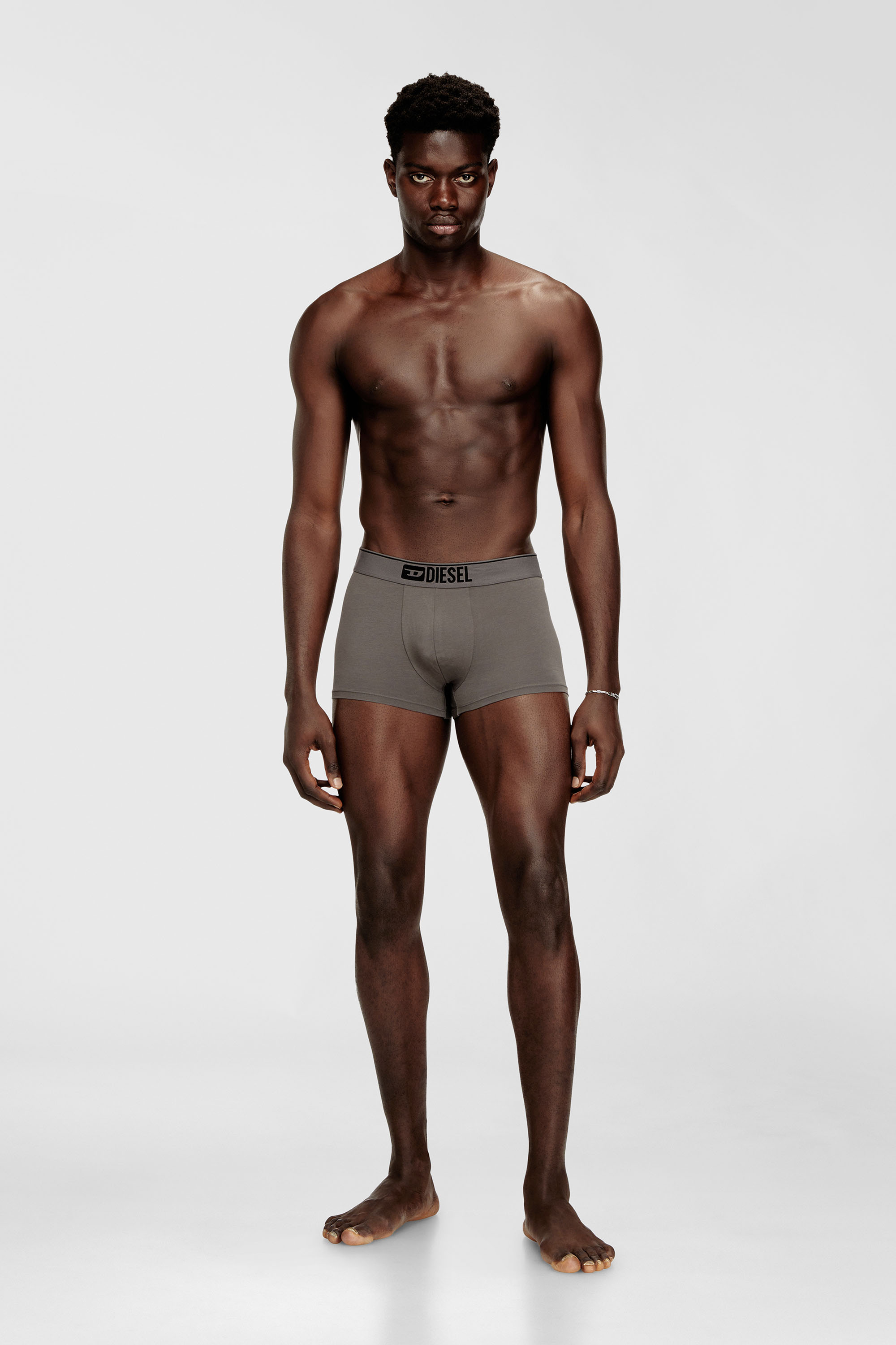 Diesel - UMBX-DAMIENTHREEPACK, Herren Einfarbige Retropants im Dreierpack in Schwarz/Grau - 2