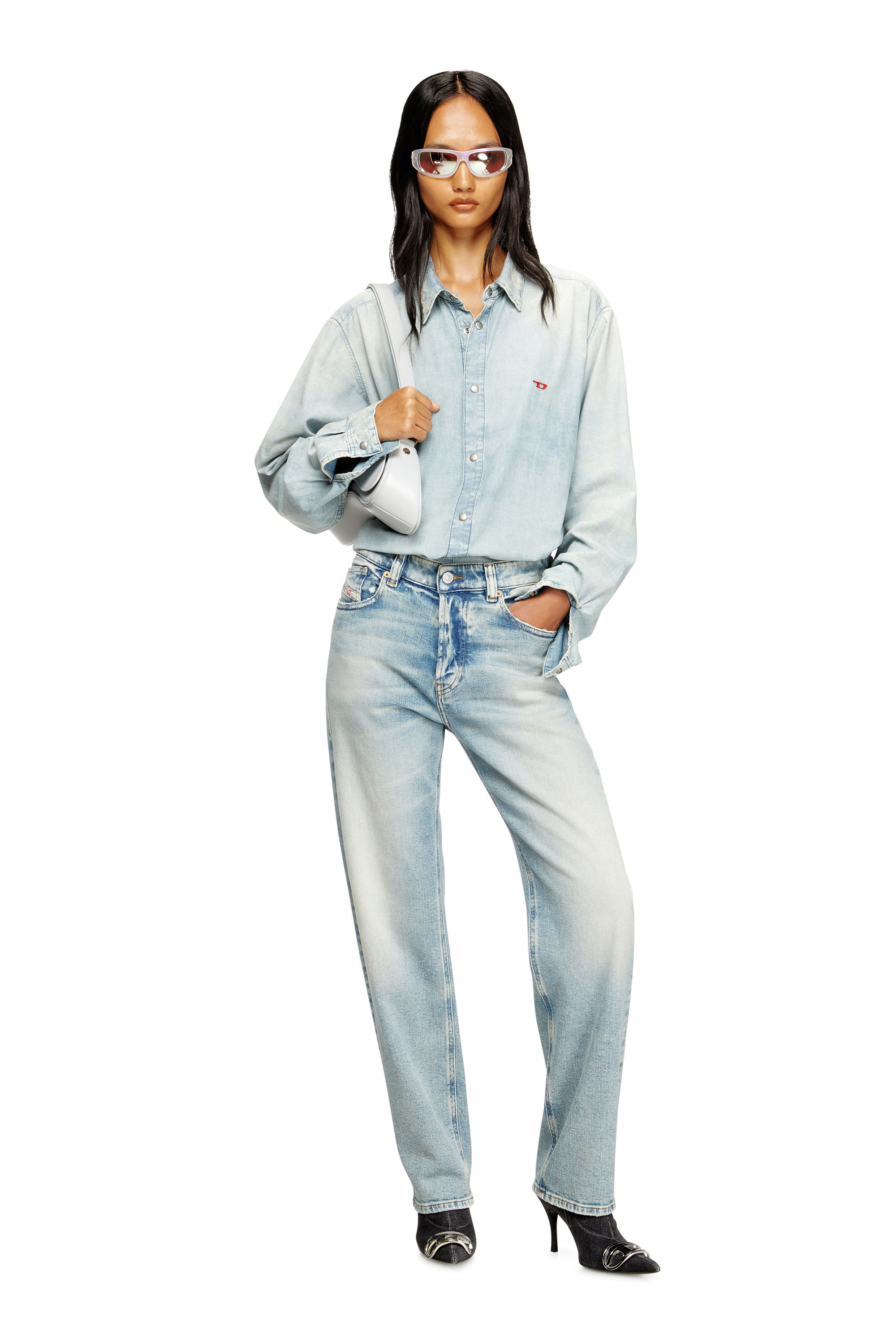 Diesel - Damen Regular Jeans 1988 D-Ark 09M21, Hellblau - 2