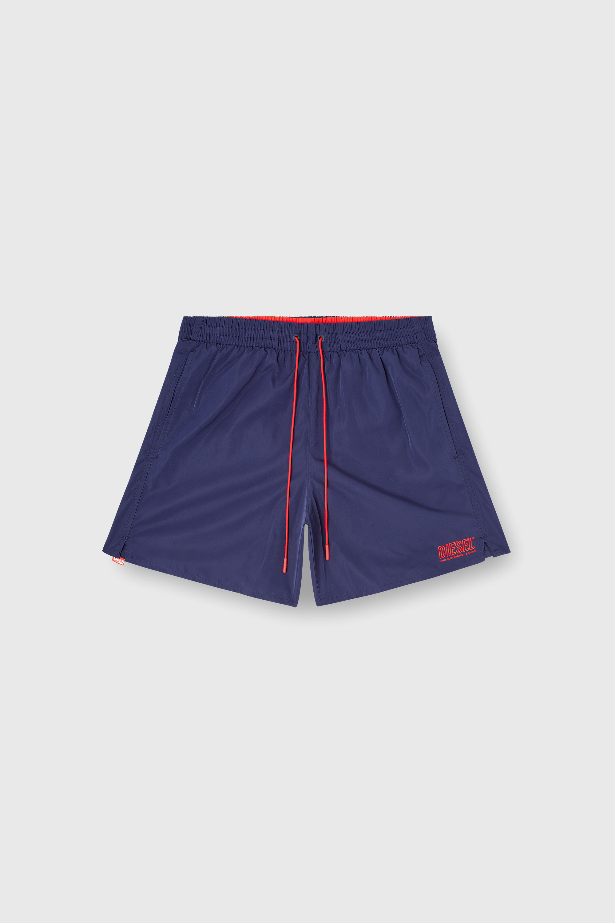 Diesel - SPORT-41-D-CORE, Herren Badeshorts mit Rei&szlig;verschlusstasche in Dunkelblau - 2