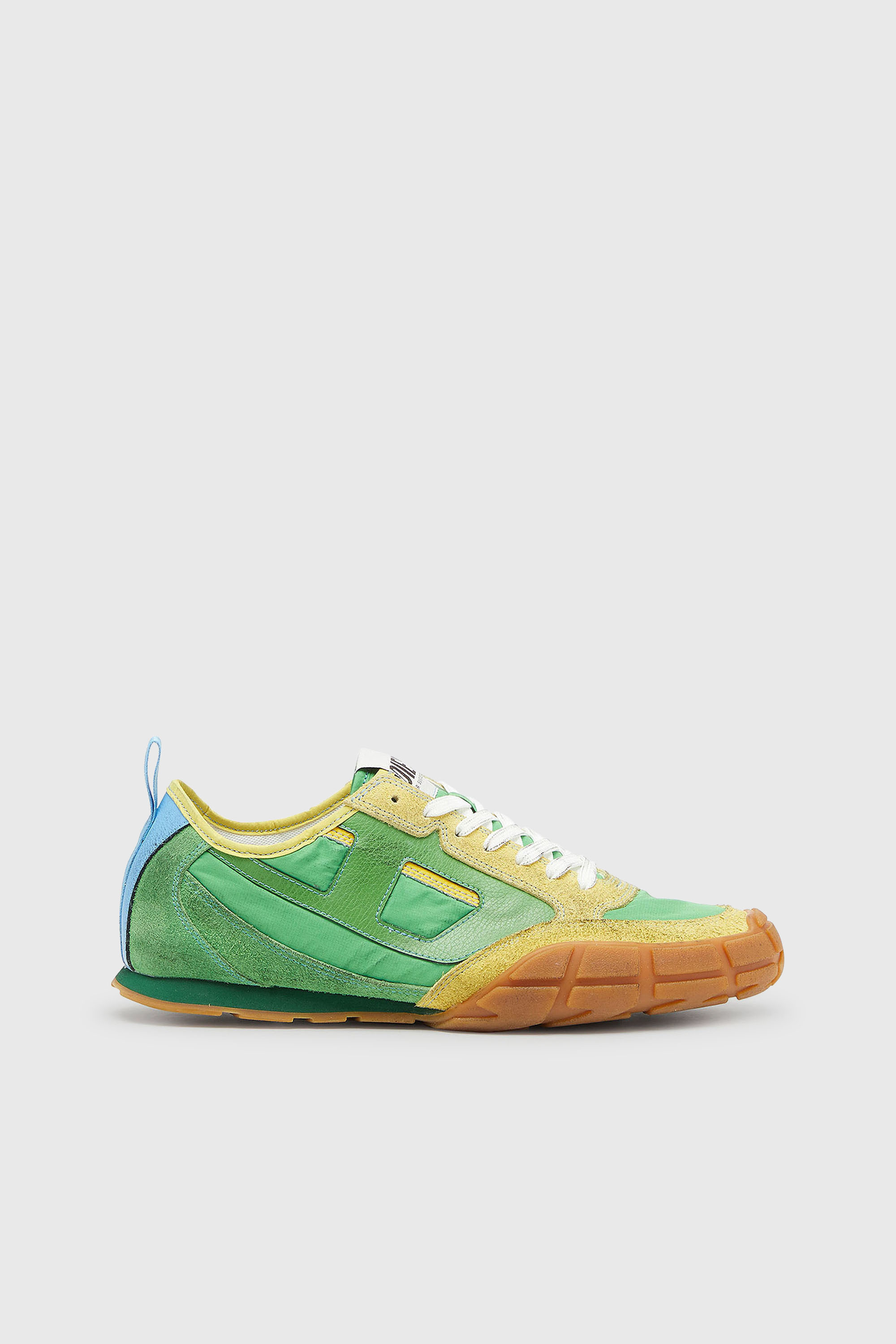 Diesel - S-PAGODHA LOW, Herren S-Pagodha &ndash; Sneakers aus Leder und Nylon in Gr&uuml;n - 1