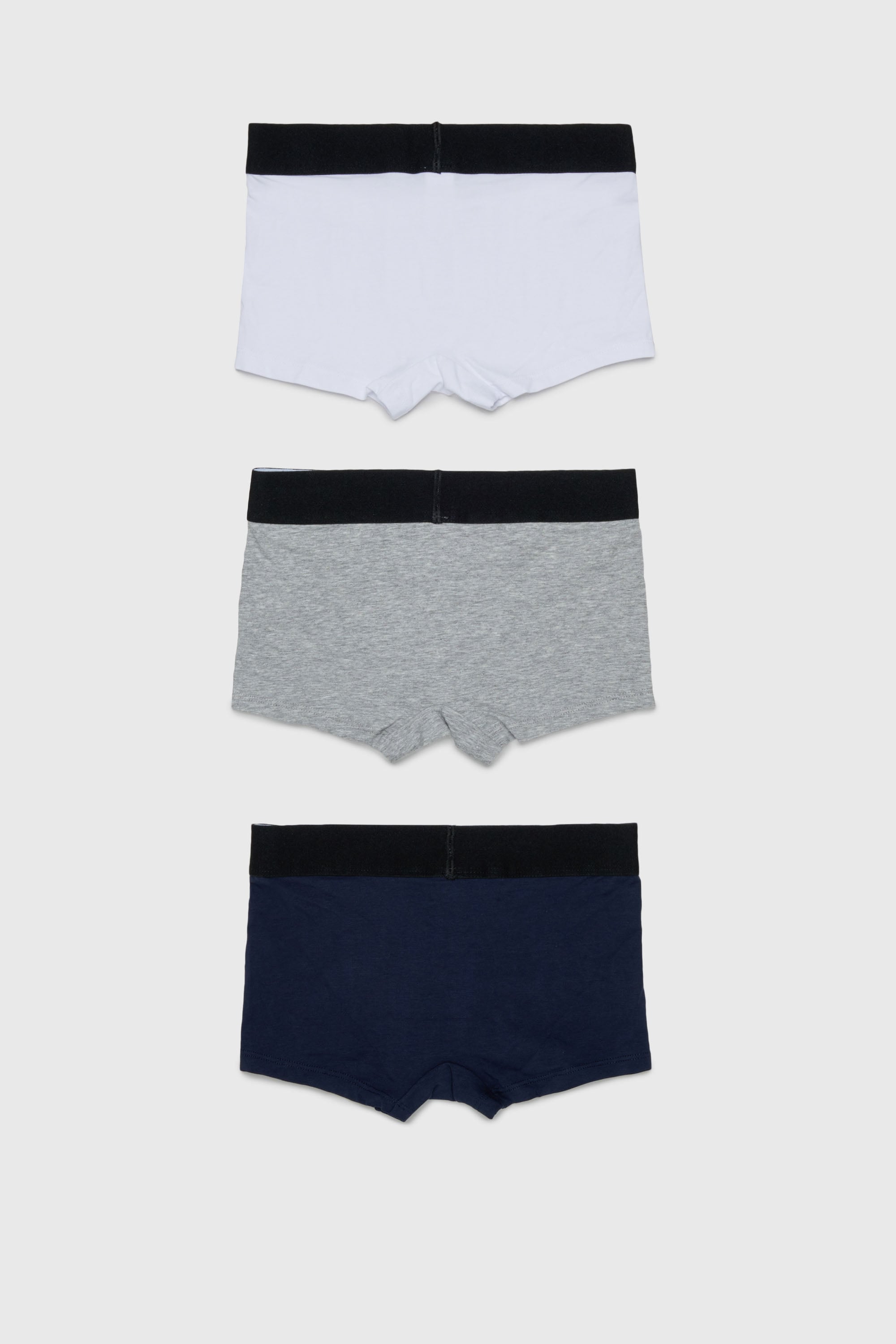 Diesel - UM-UMILLOTRIPACK-DD, Herren 3er-Pack Boxershorts aus stretch-baumwolle in Grau/Schwarz - 2