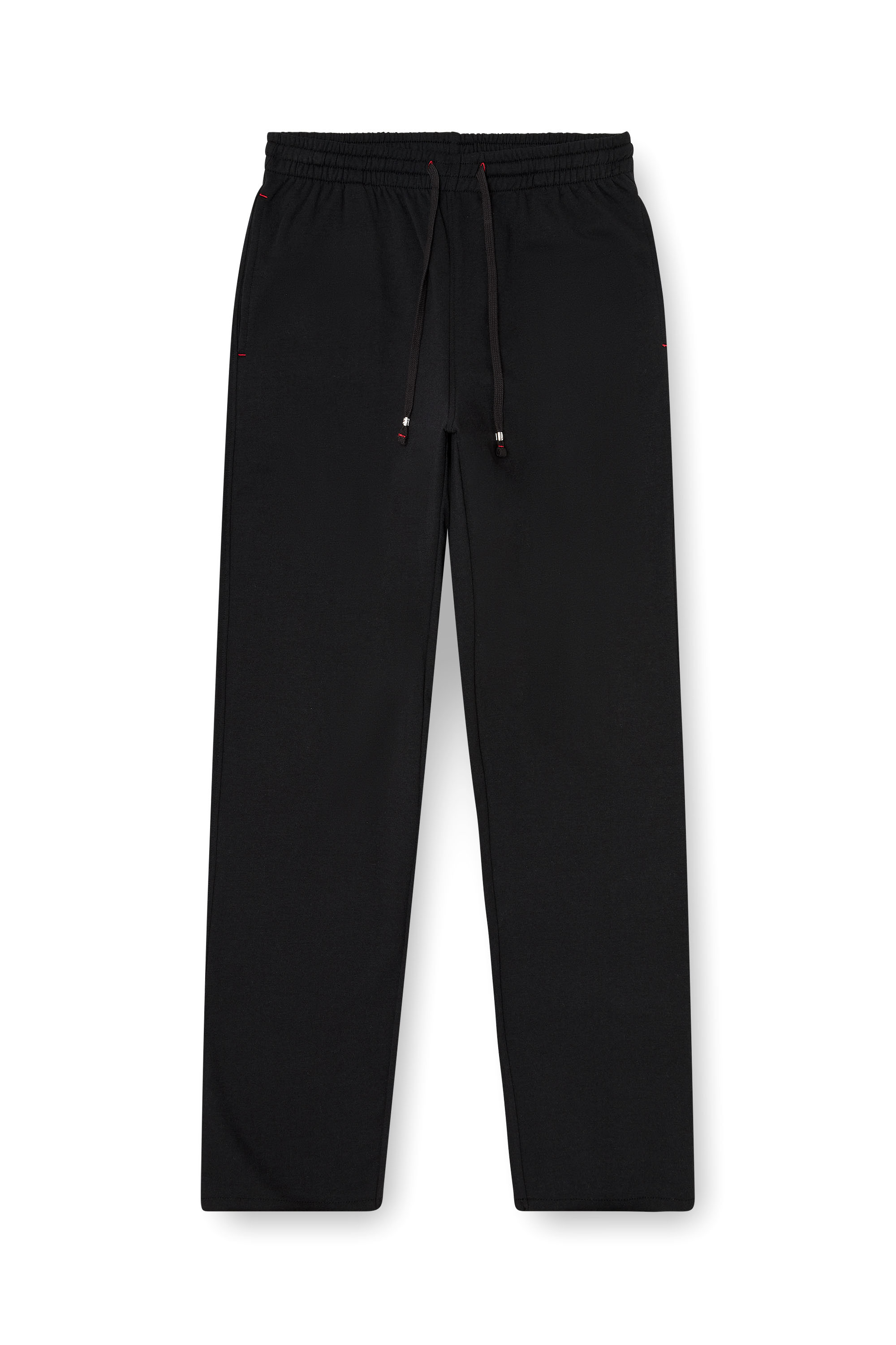 Diesel - INDRA-D-CORE, Damen Aufgeraute Sweathose mit offenen S&auml;umen in Schwarz - 3