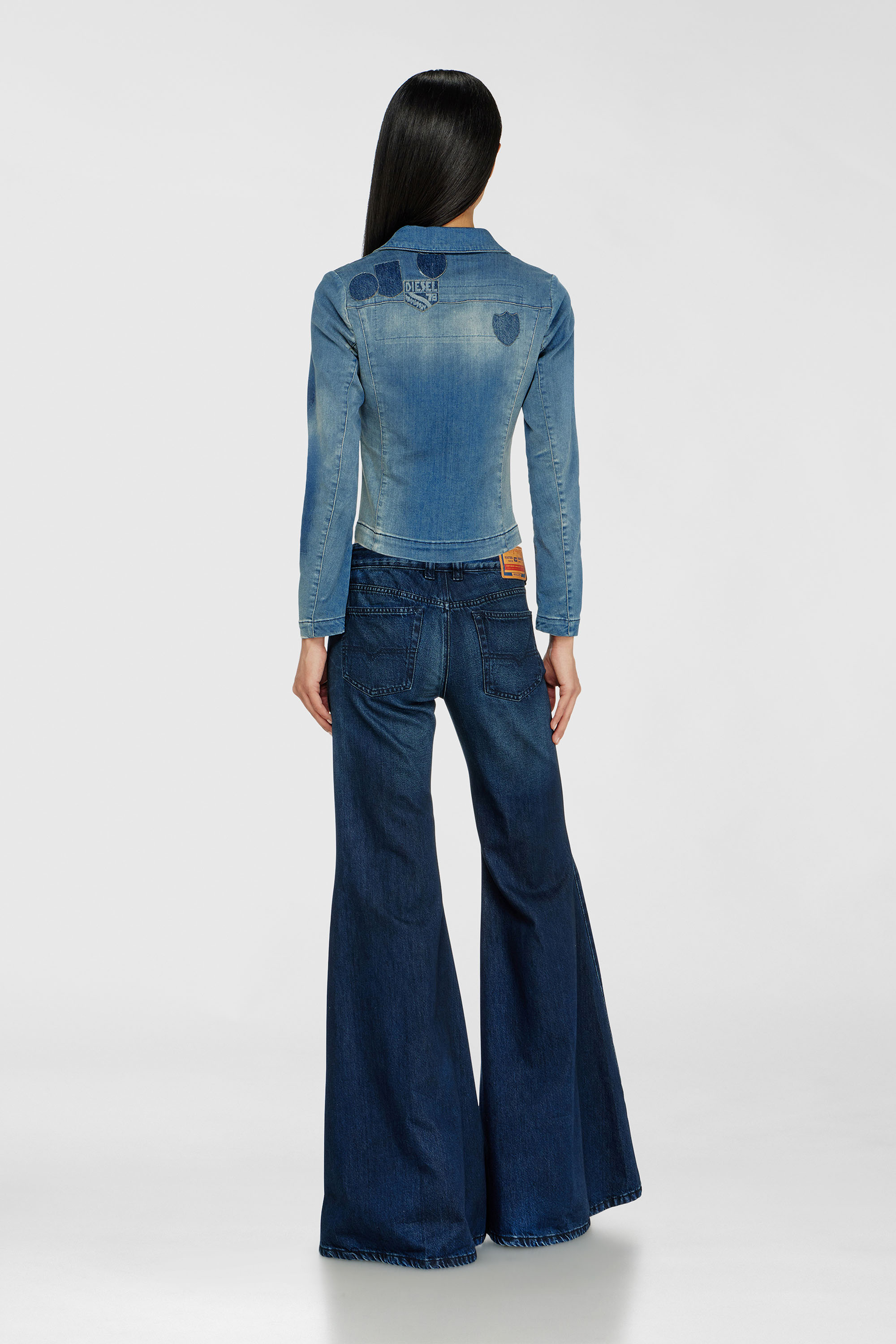 Diesel - Damen Flare Jeans 1970 D-Bleess 09N21, Dunkelblau - 3