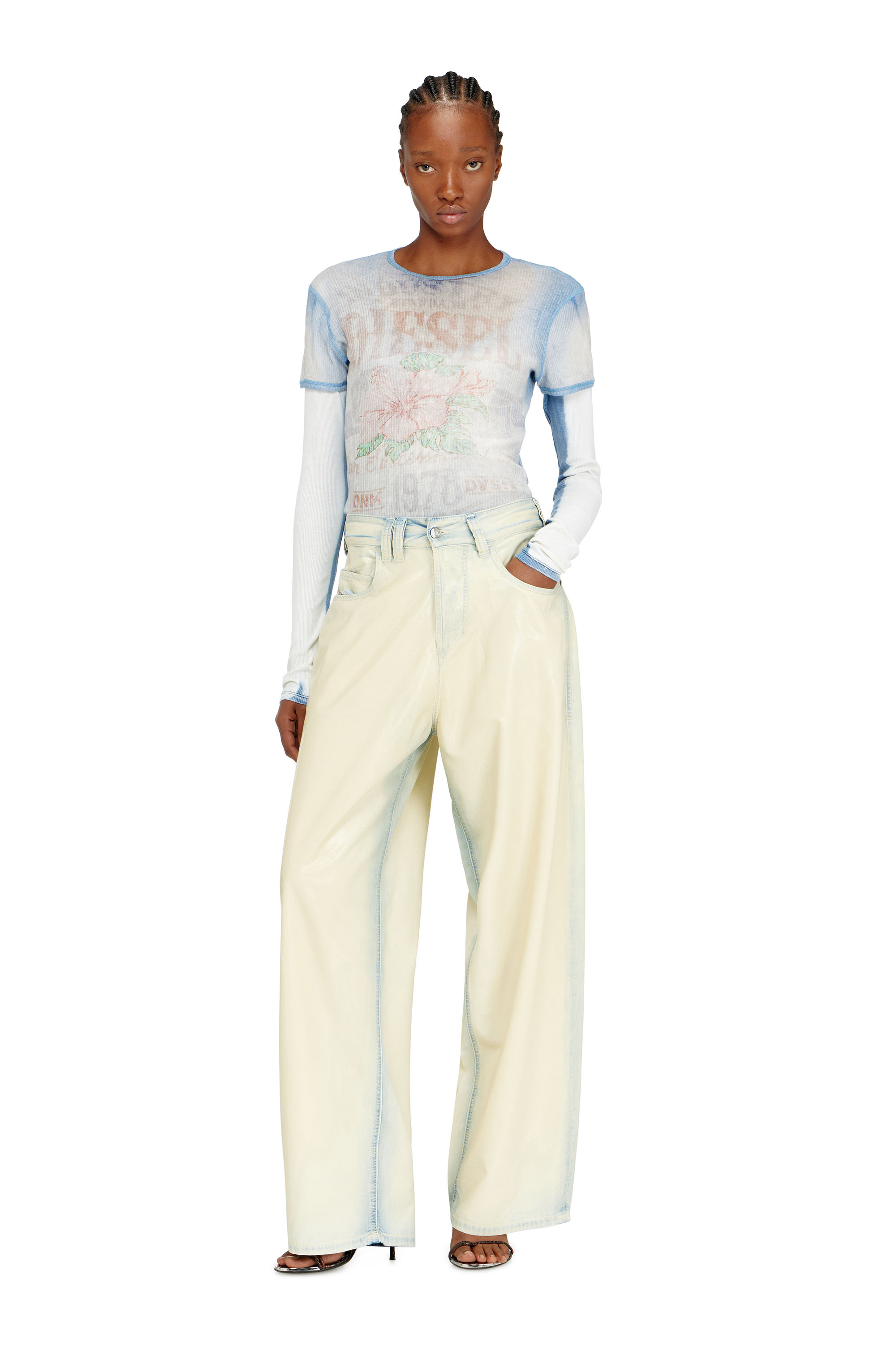 Diesel - Unisex Relaxed Jeans 1997 D-Enim-M 068WD, Hellblau - 7